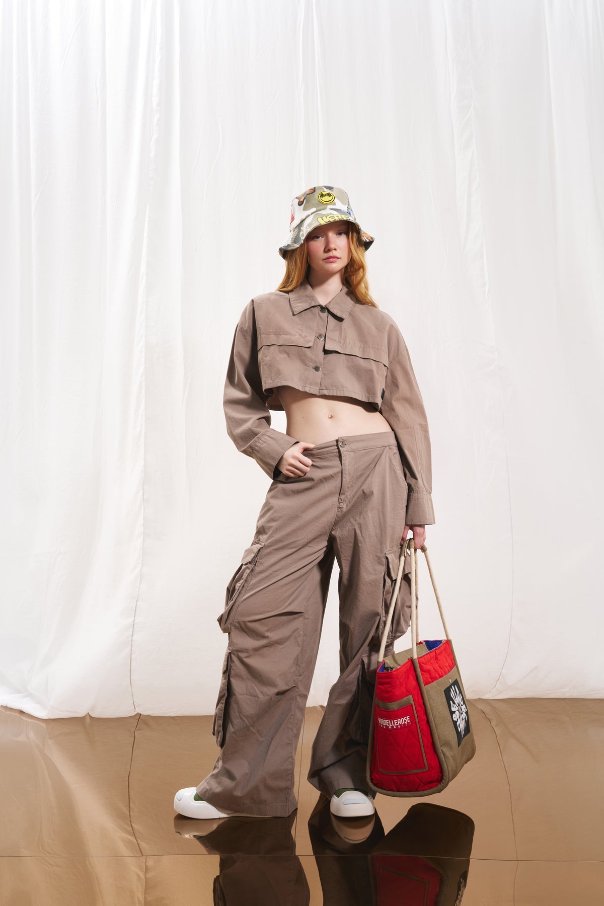 Brown Coral Maxi Tote Bag Barbara