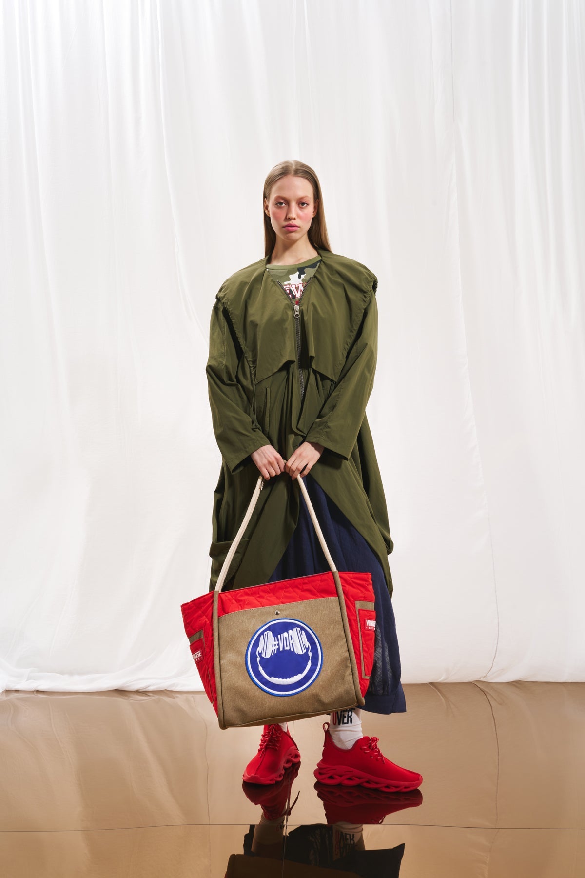 Brown Coral Maxi Tote Bag Barbara