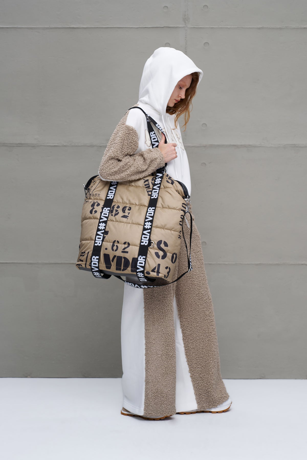 Beige Quilted Shoulder Bag Batman10