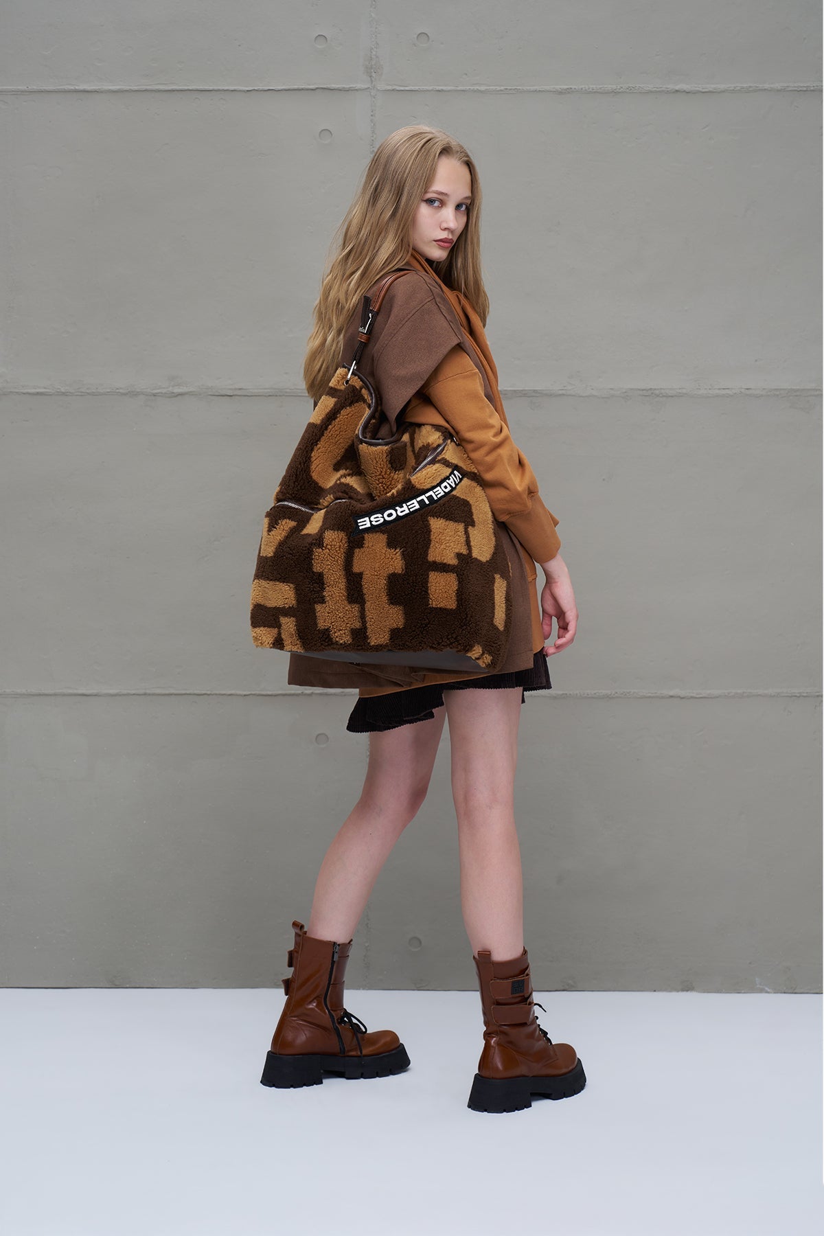 Brown Faux Fur Bag Bellatrix2