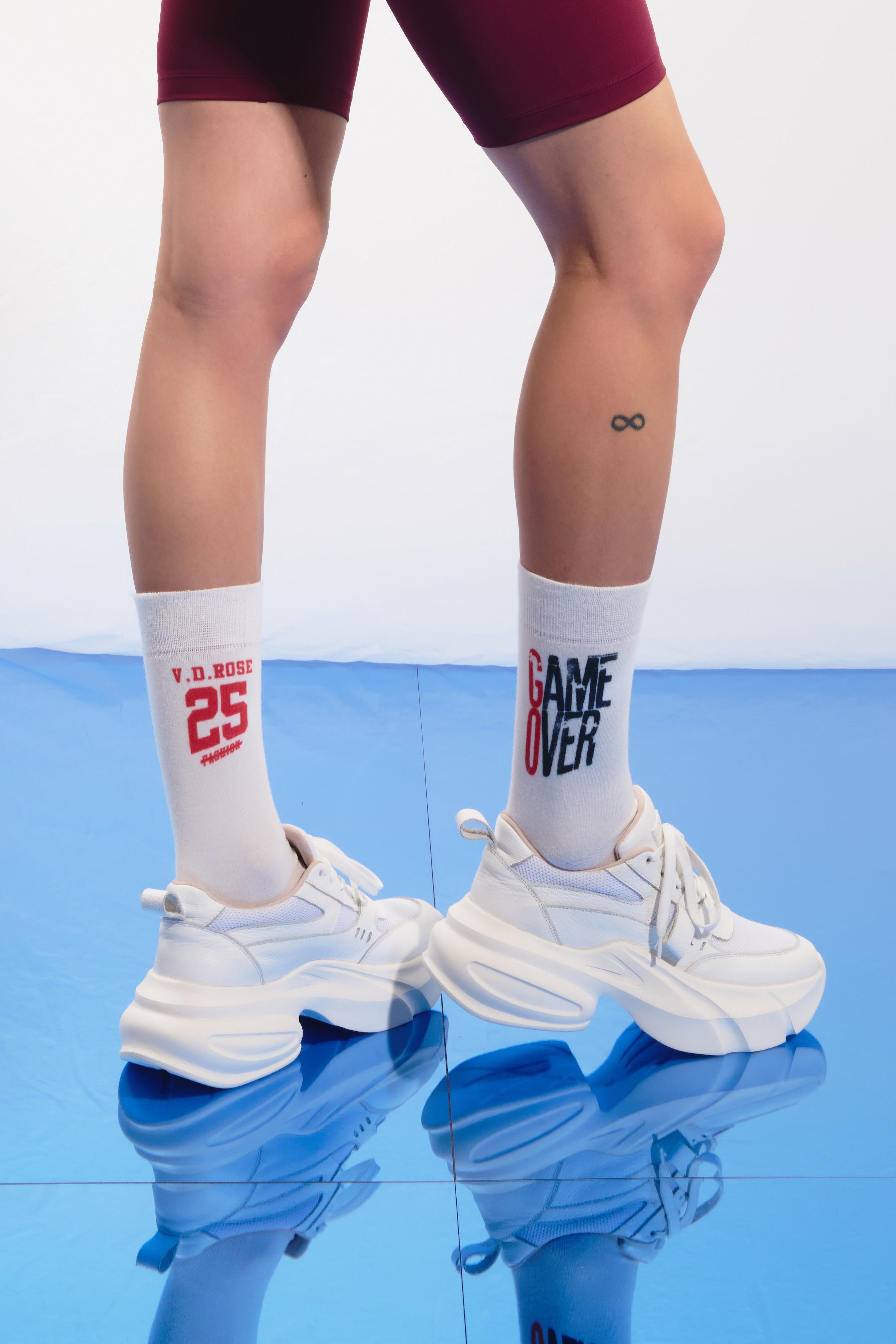 Off White Text 2-pack Socks C2