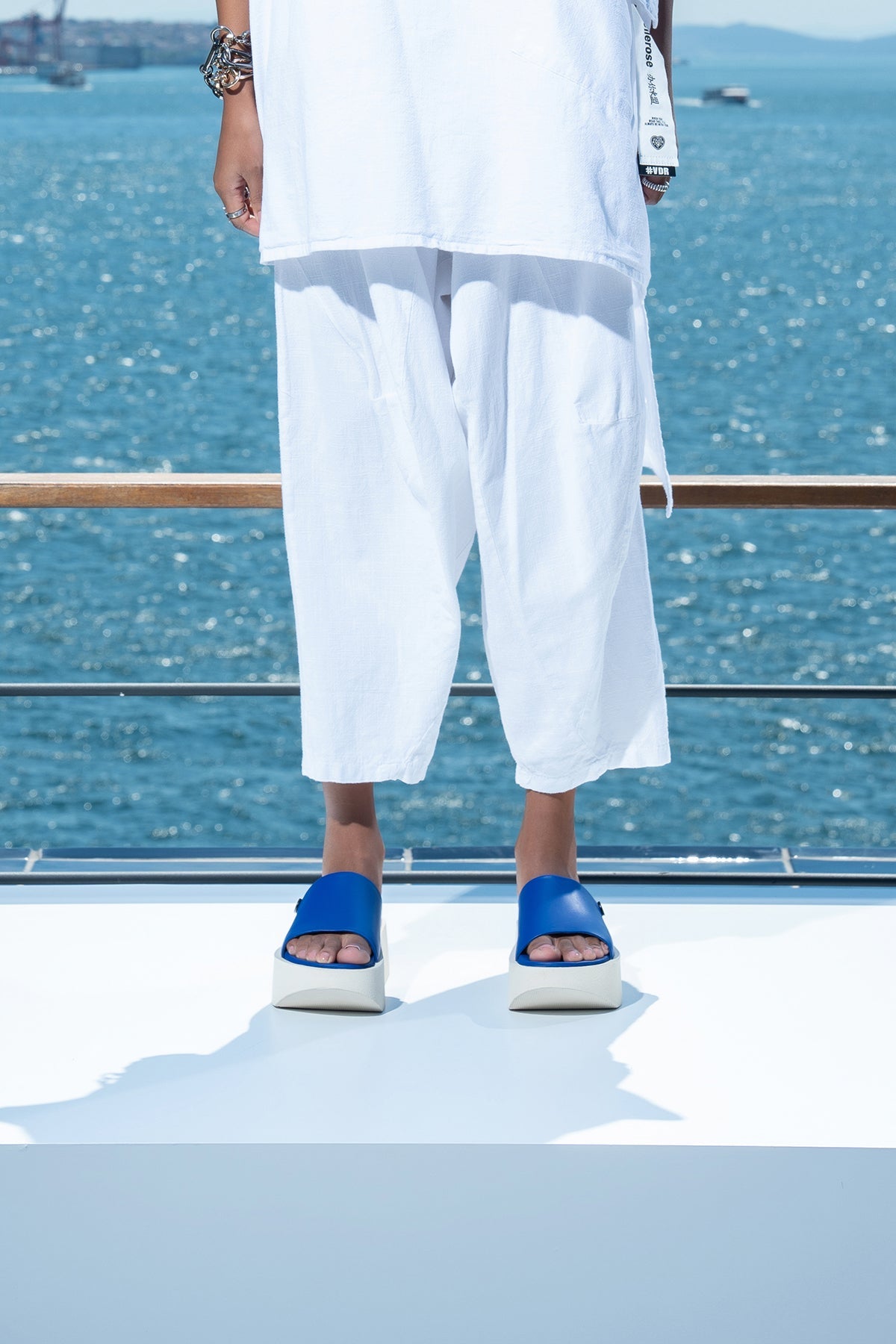 Cobalt Off White Sandals Coco