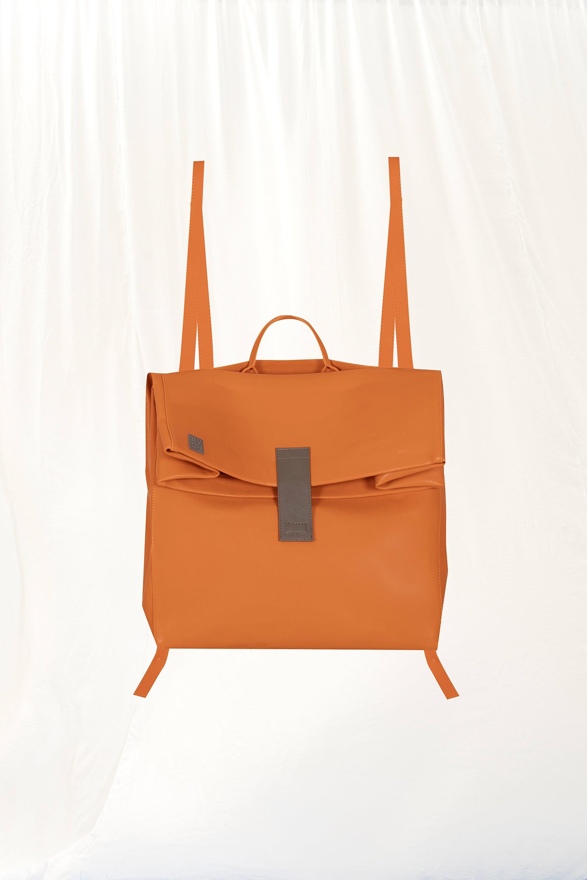 Orange Maxi Leather Bag Ege