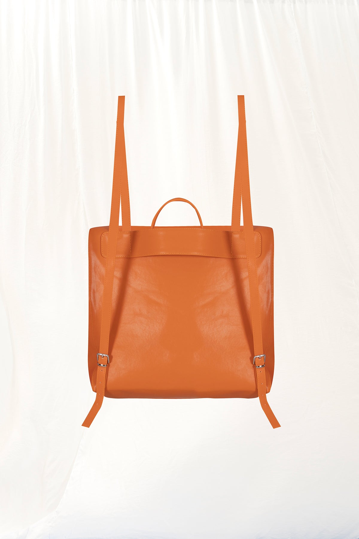 Orange Maxi Leather Bag Ege