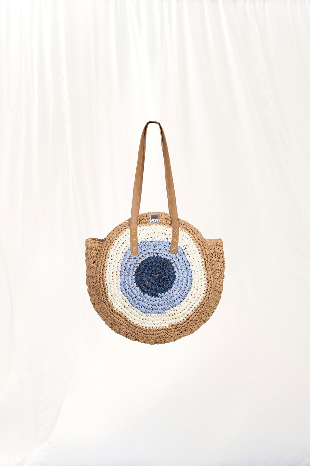Multi Color Midi Straw Bag Kim