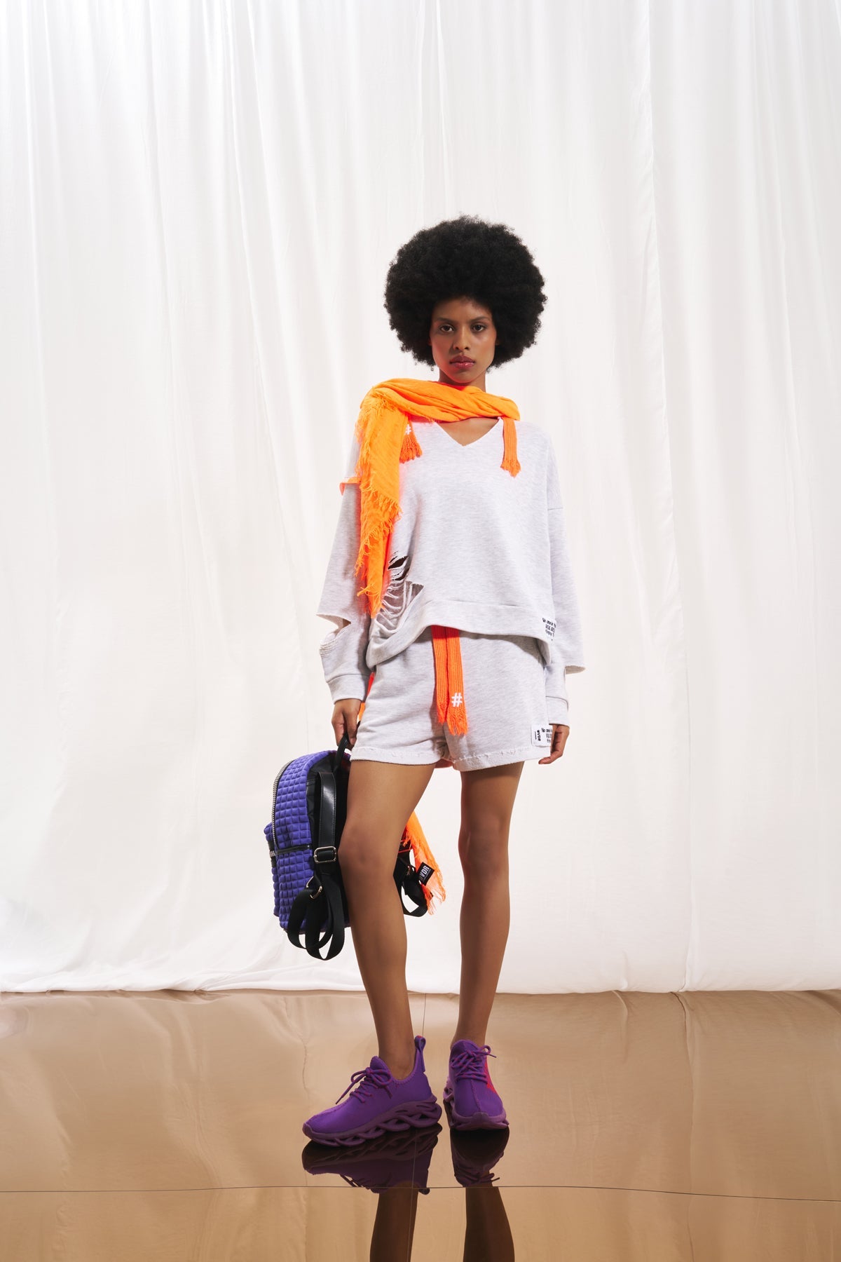 Purple Midi Bag Marettima