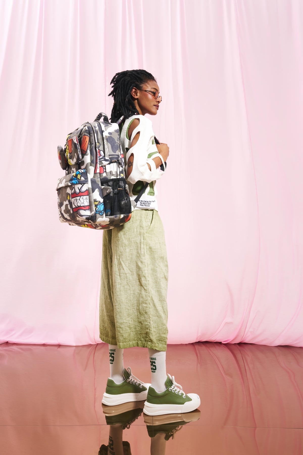 Khaki Camo Maxi Bag Mikey