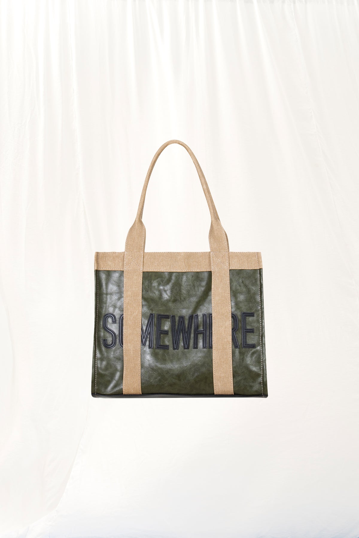 Khaki Maxi Tote Bag Not