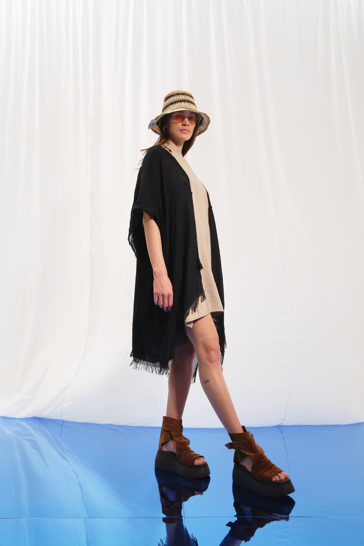 Black Tulle Pareo Paro