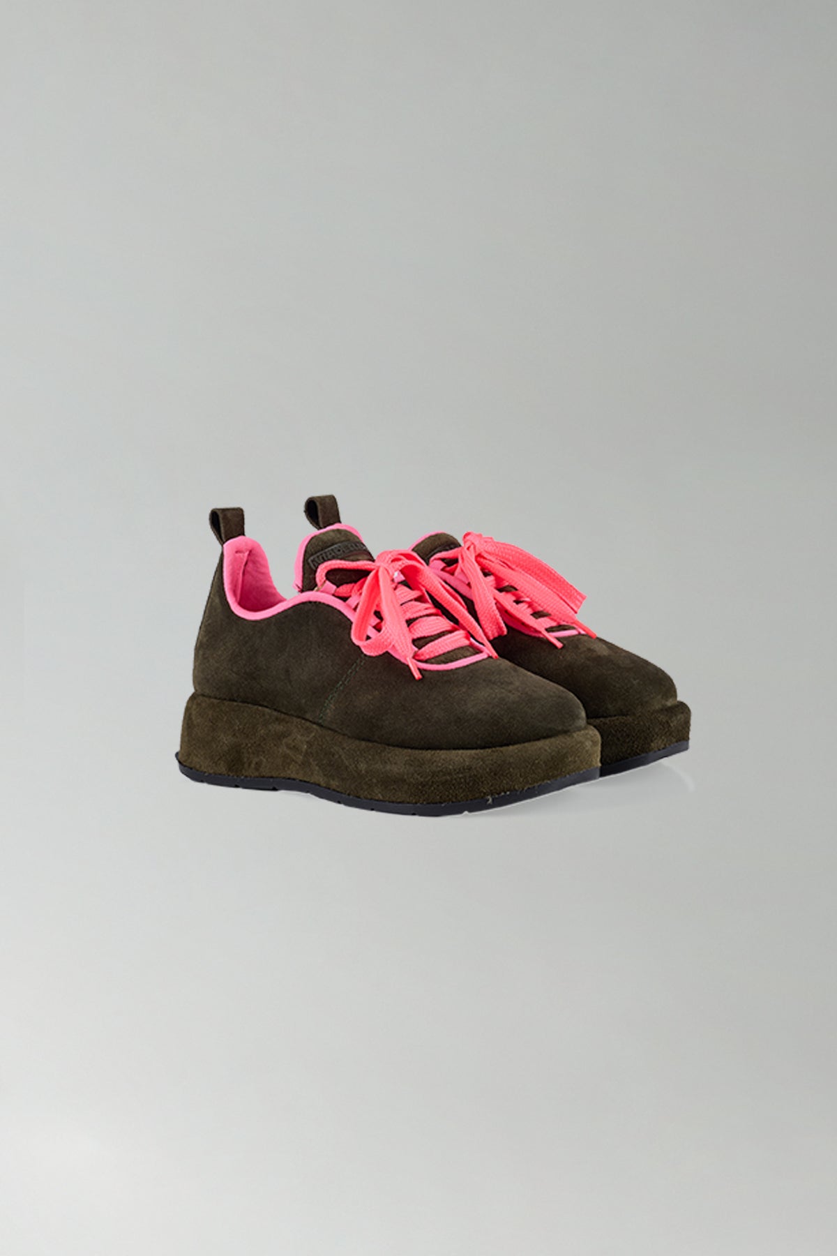 Khaki Pink Shoes Poffy