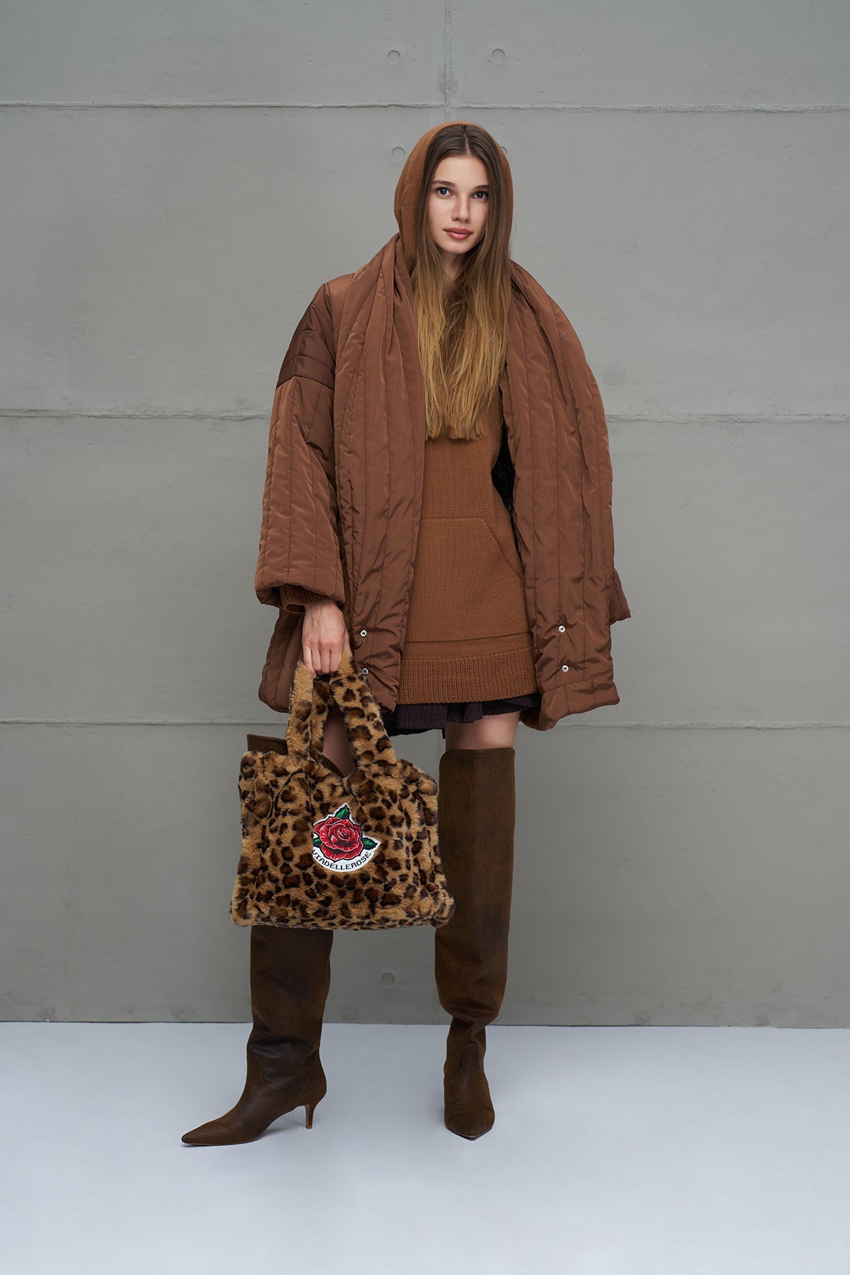 Leo Faux Fur Bag Pokerol