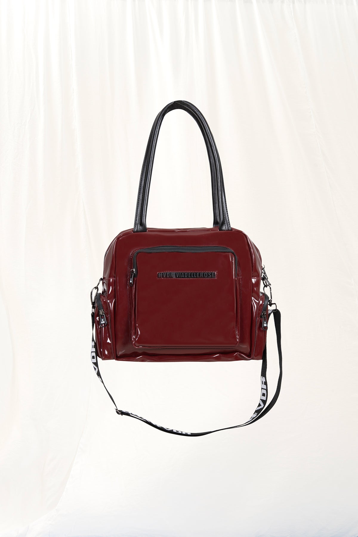 Burgundy Patent Tote Bag Porto19