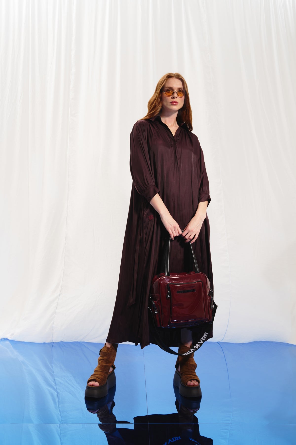 Burgundy Patent Tote Bag Porto19