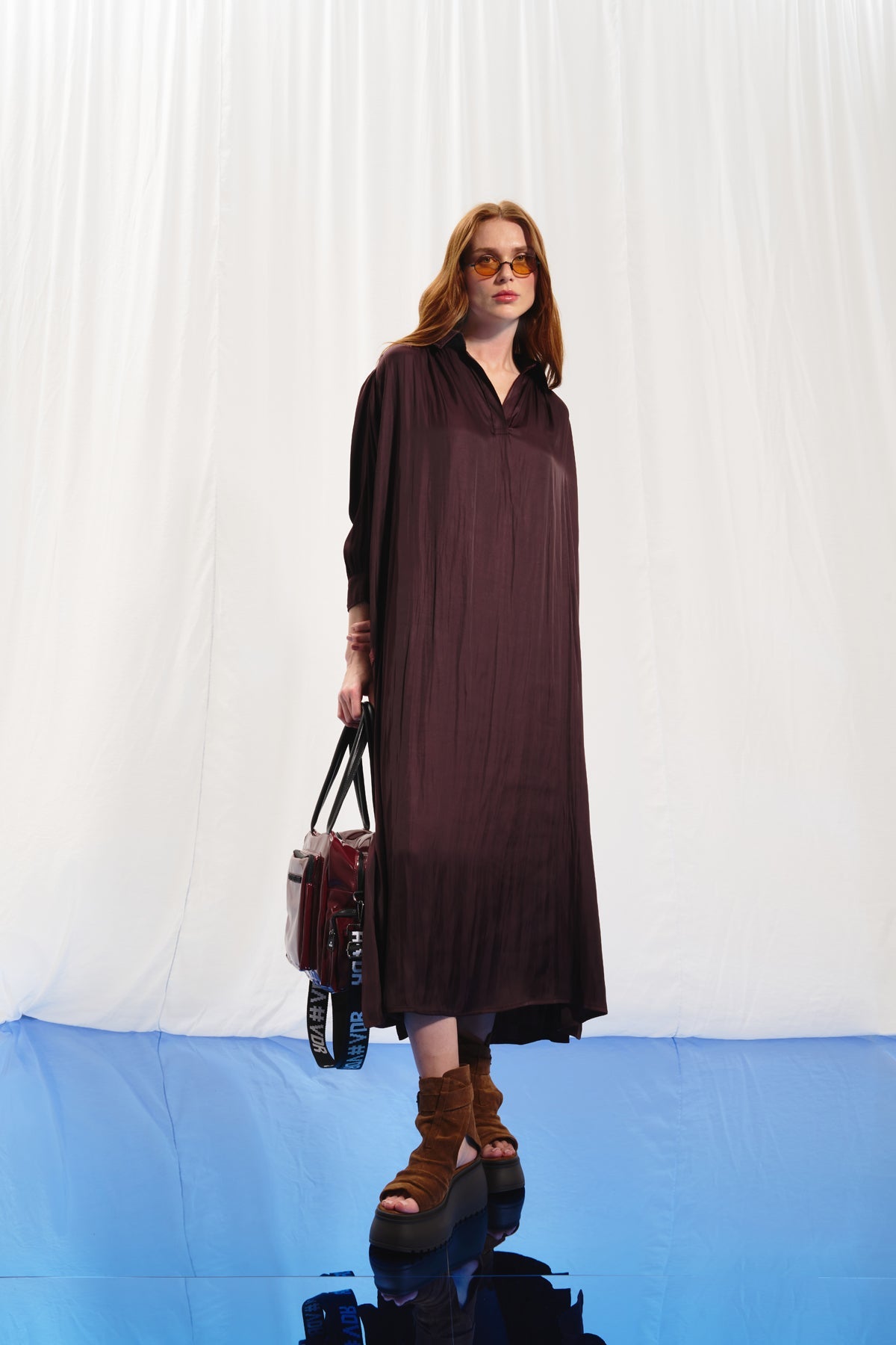 Burgundy Patent Tote Bag Porto19