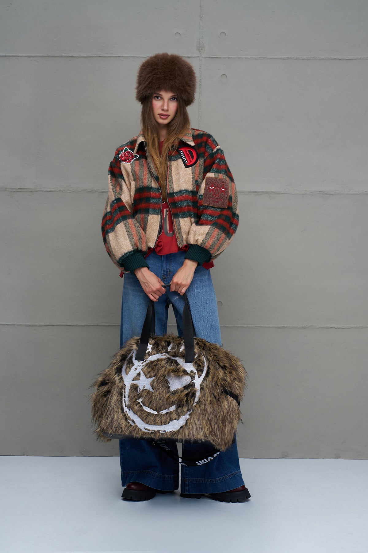 Mink Faux Fur Bag Rambo2