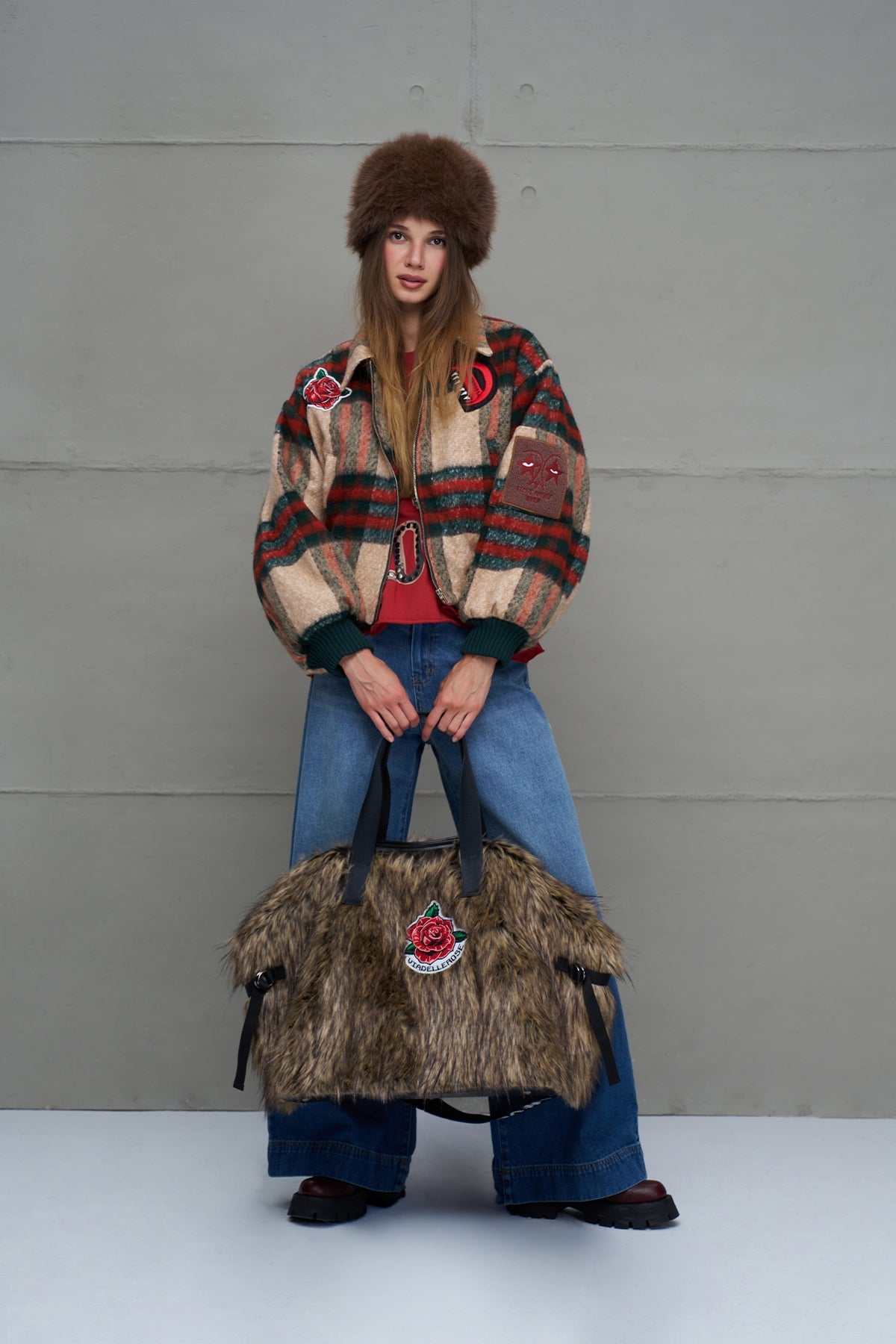 Mink Faux Fur Bag Rambo2