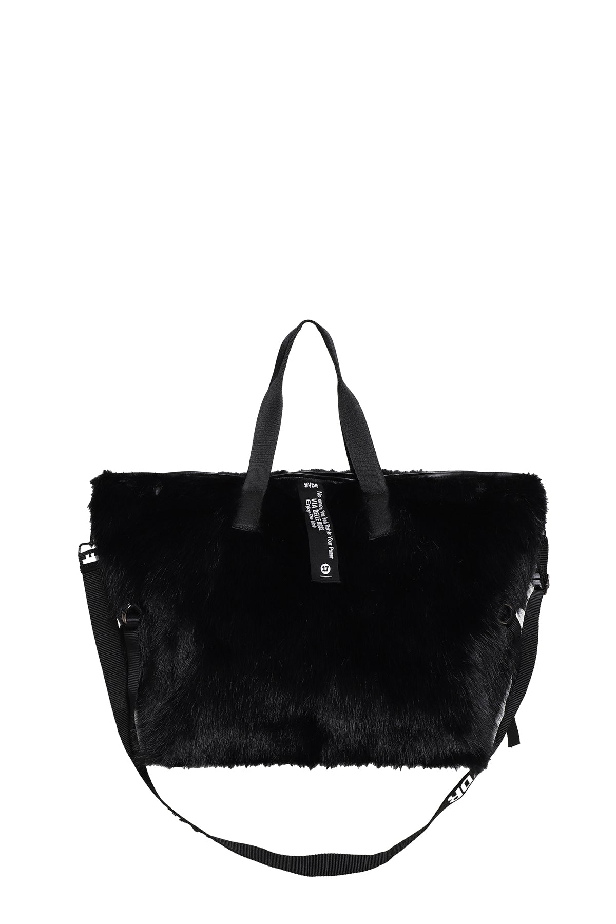 Black Faux Fur Bag Rambo3