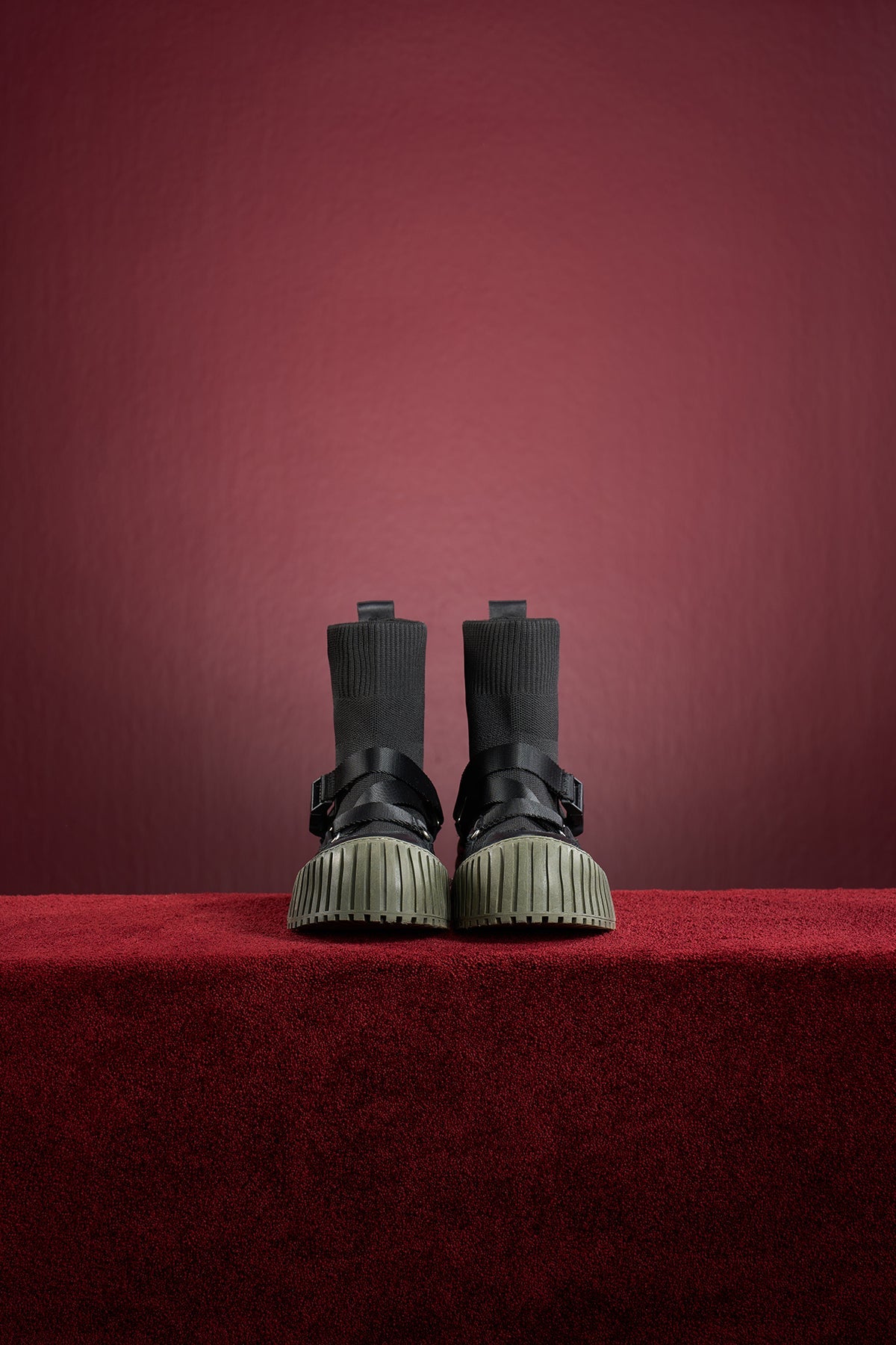 Nero Kaki Boots Sugar