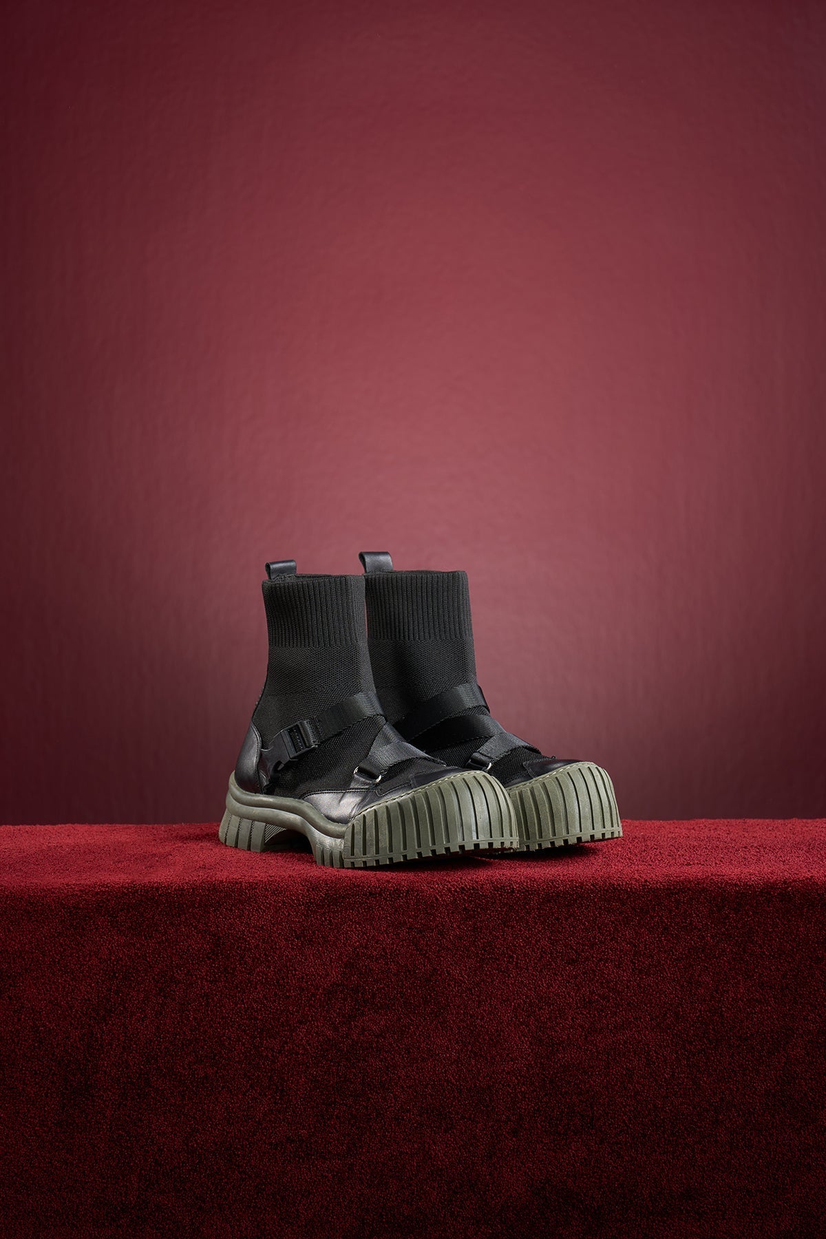 Nero Kaki Boots Sugar