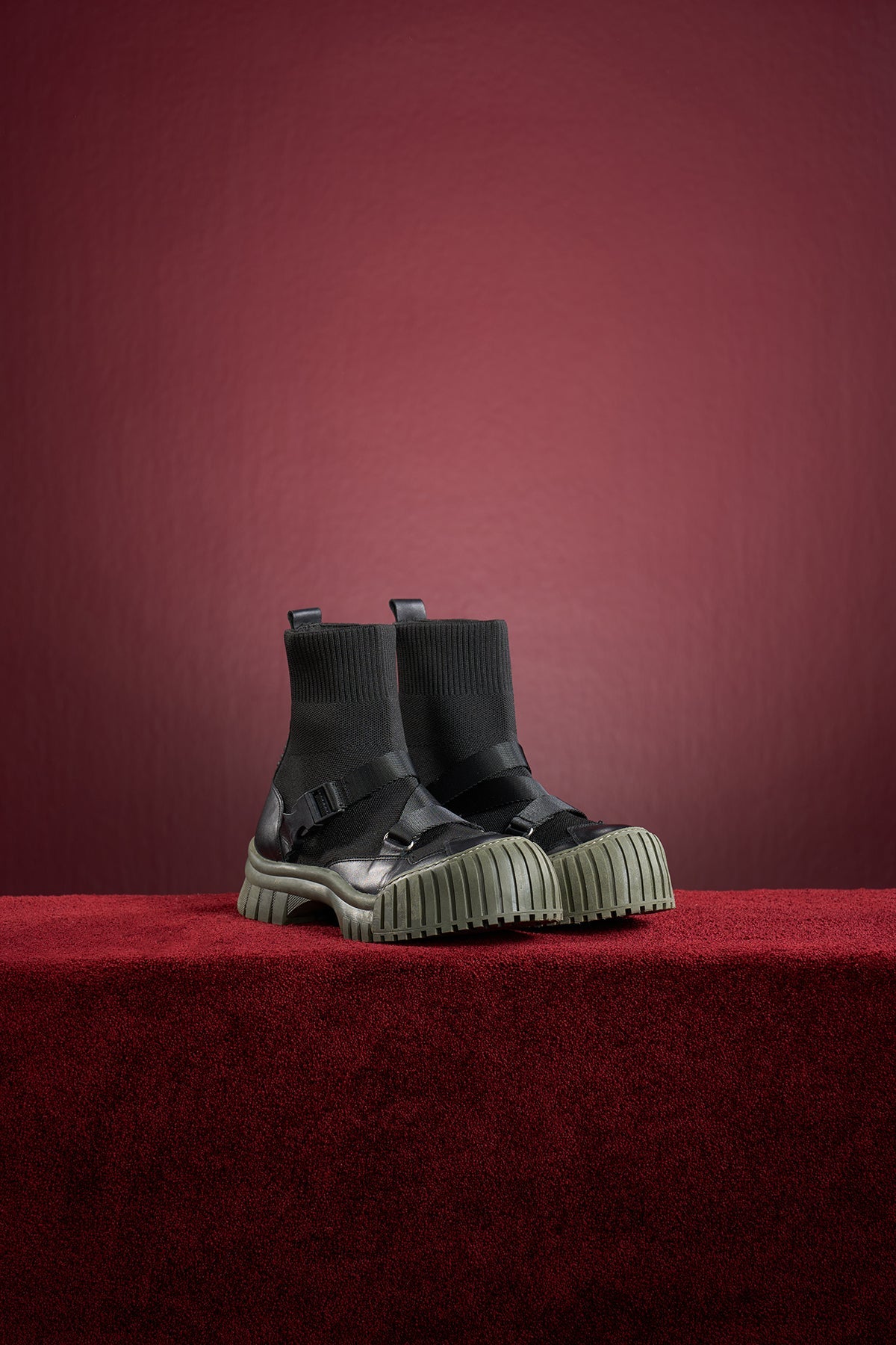 Nero Kaki Boots Sugar