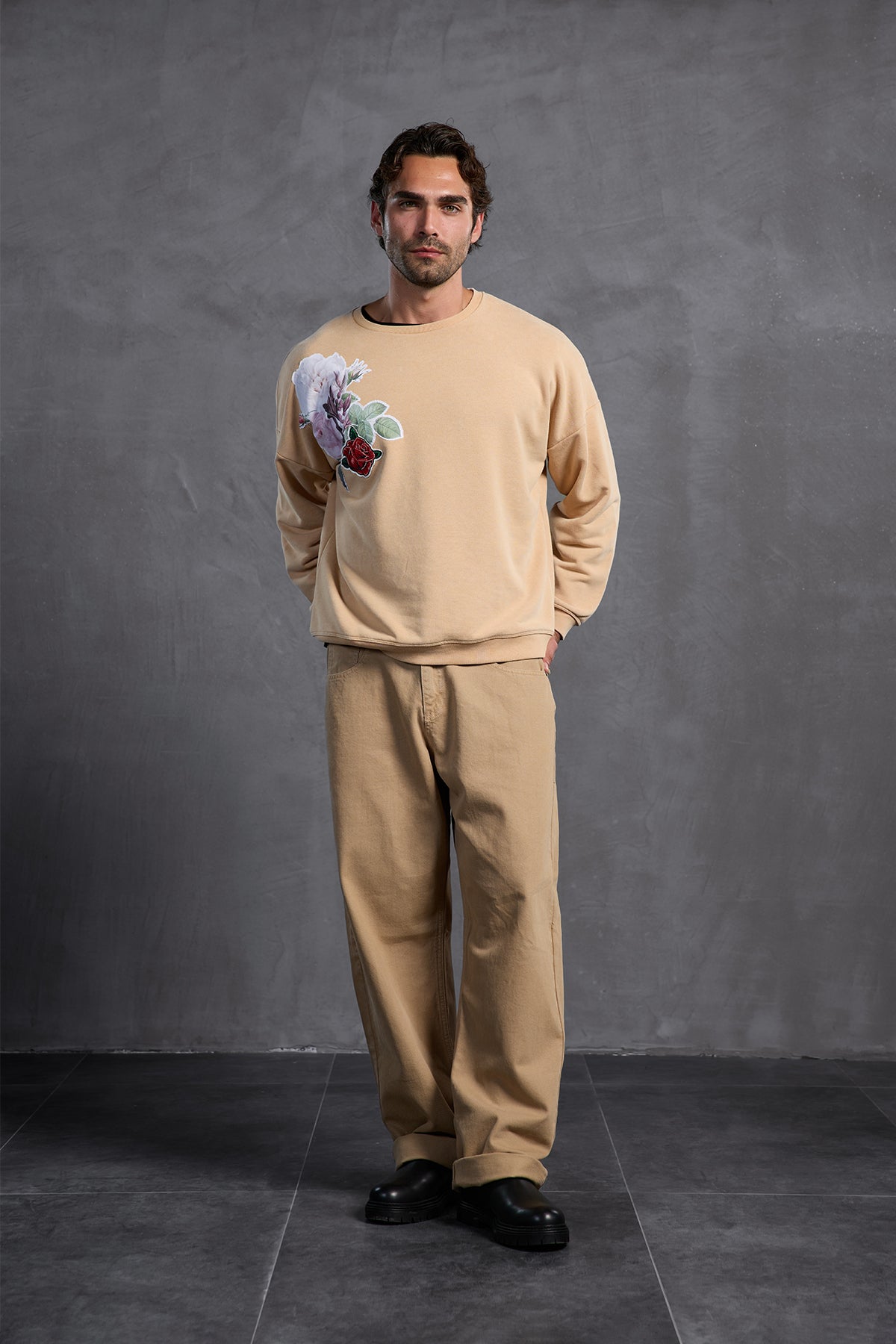 Beige Sweatshirt 10001