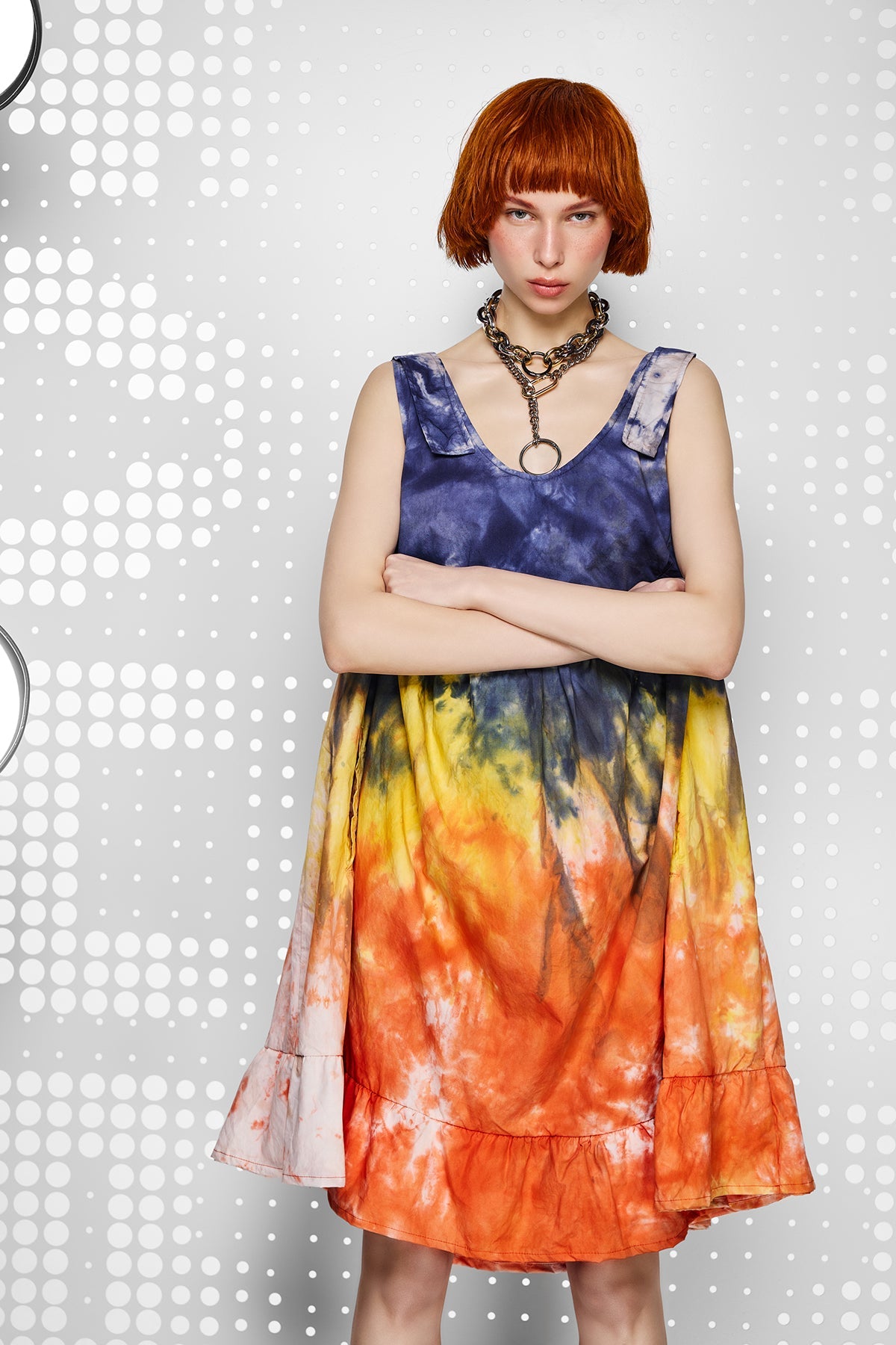 Multi Color Dress 15110