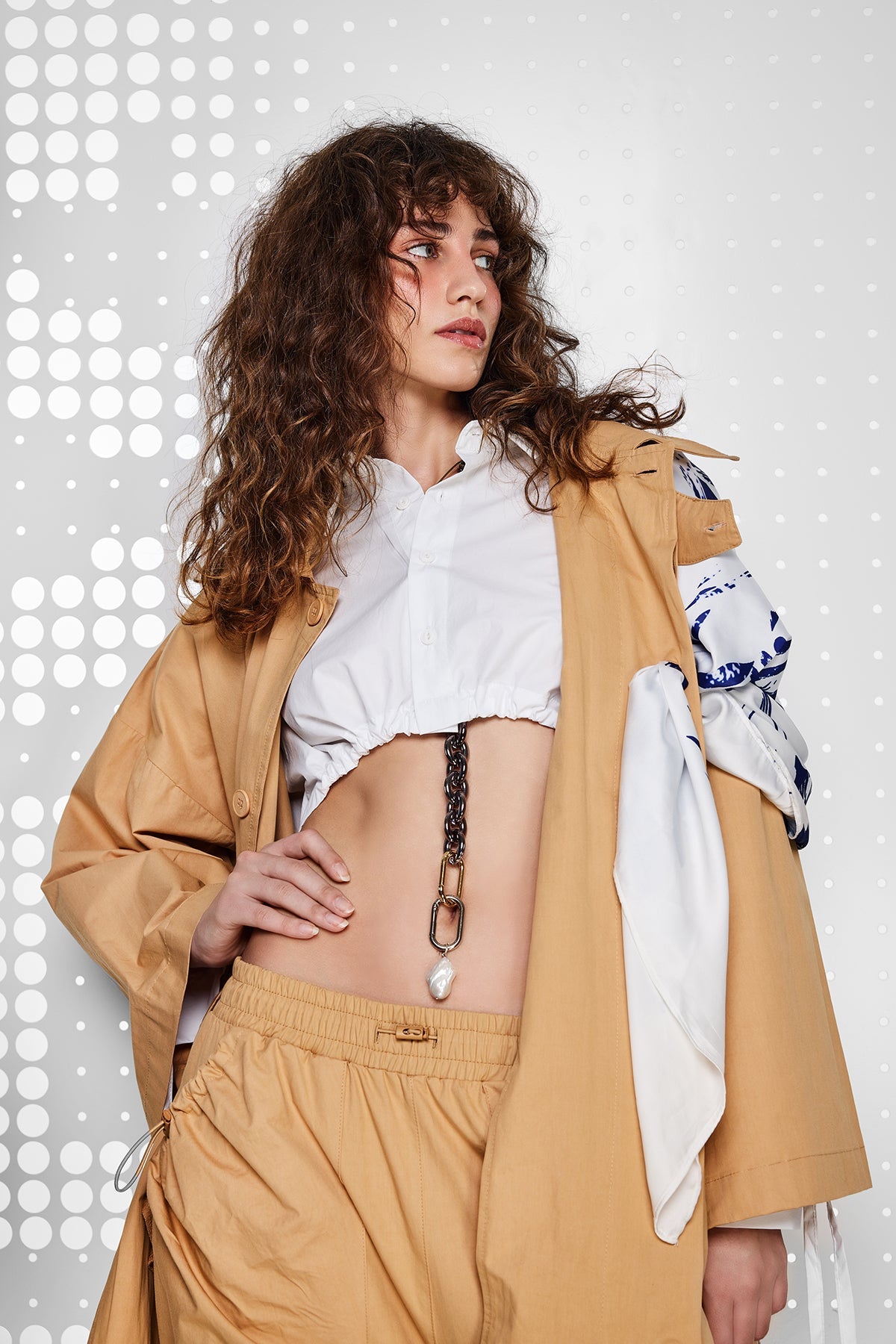 Cappuccino Trench Coat 15224