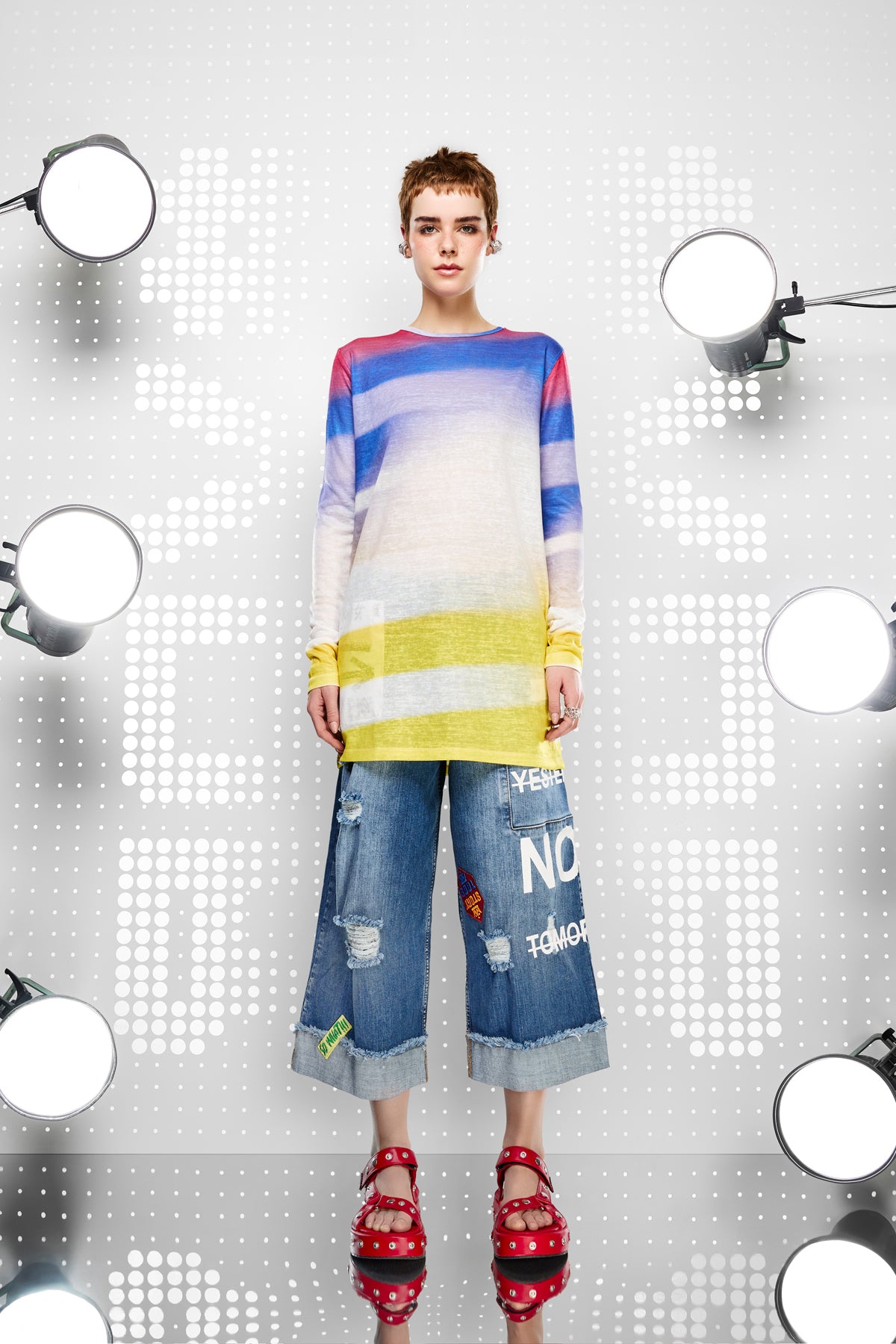 Multi Color L S T-shirt 15317