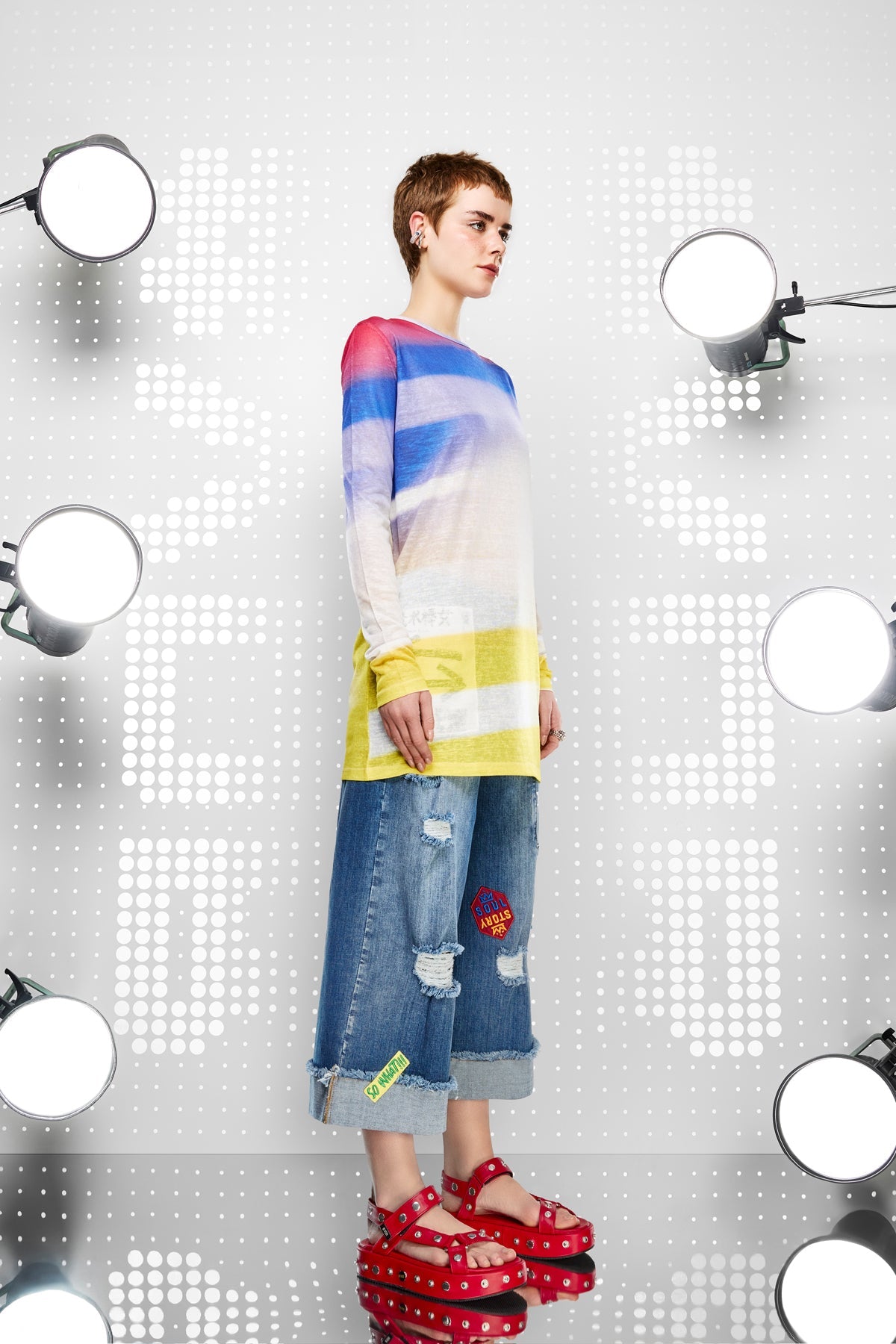 Multi Color L S T-shirt 15317