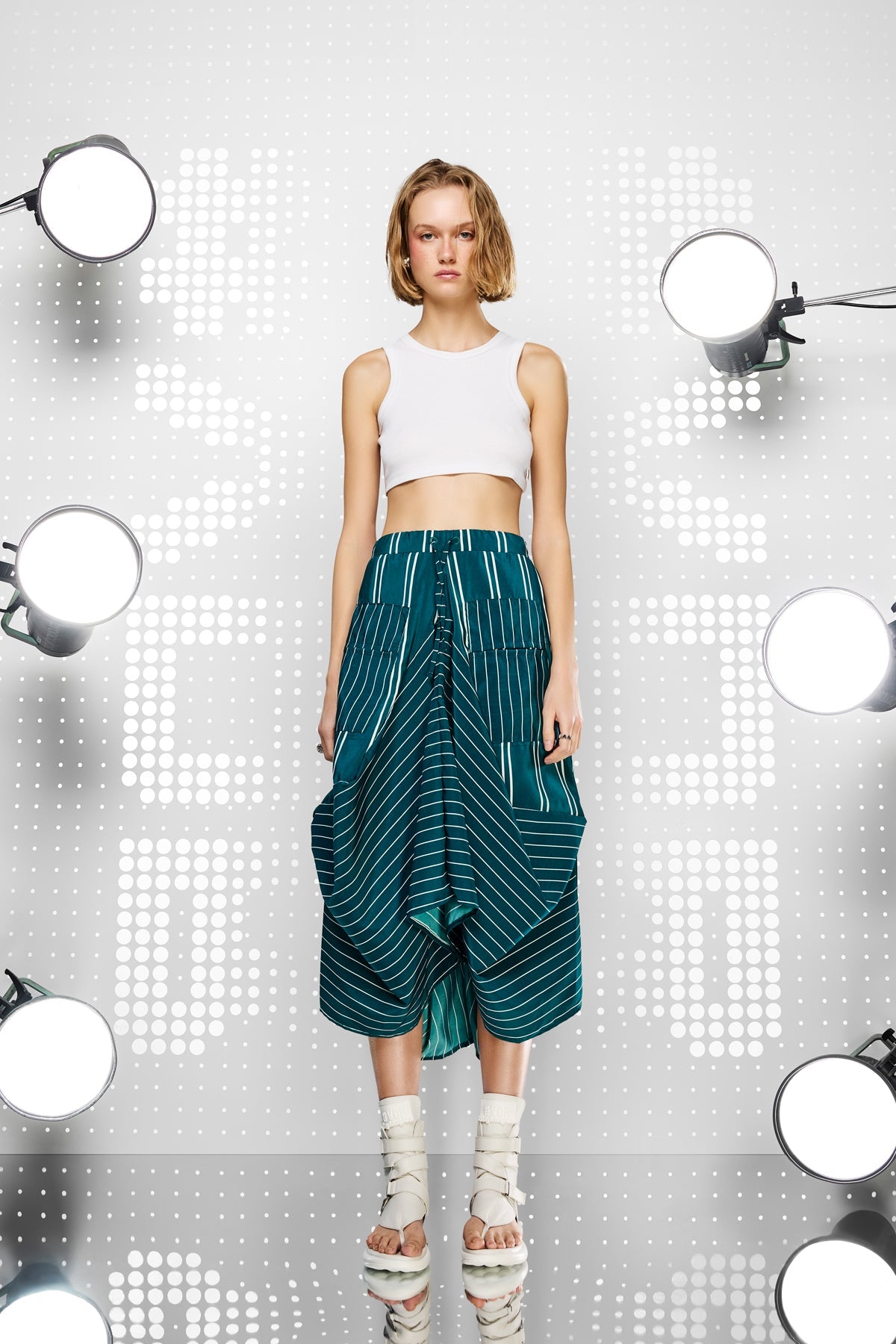 Verdone Bianco Skirt 15323