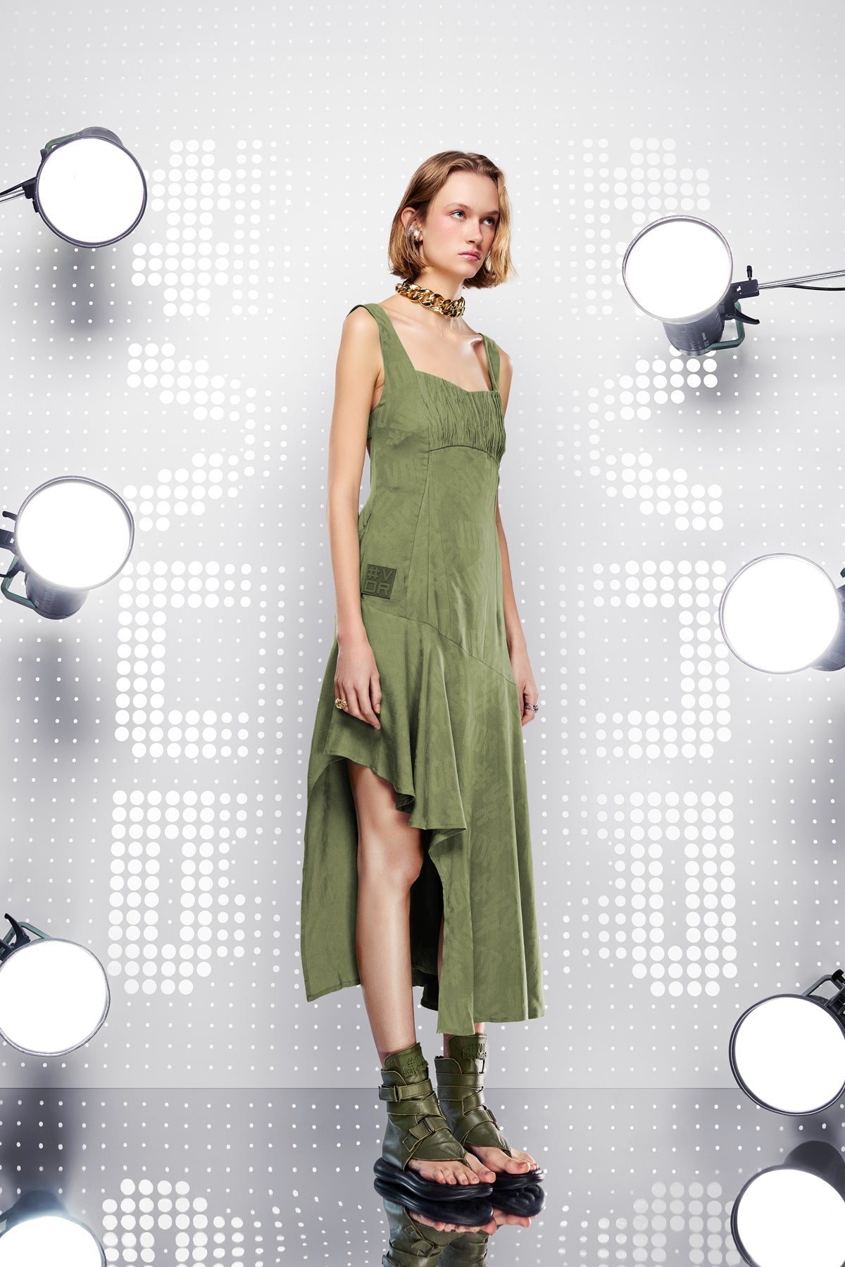 Kaki Dress 15403