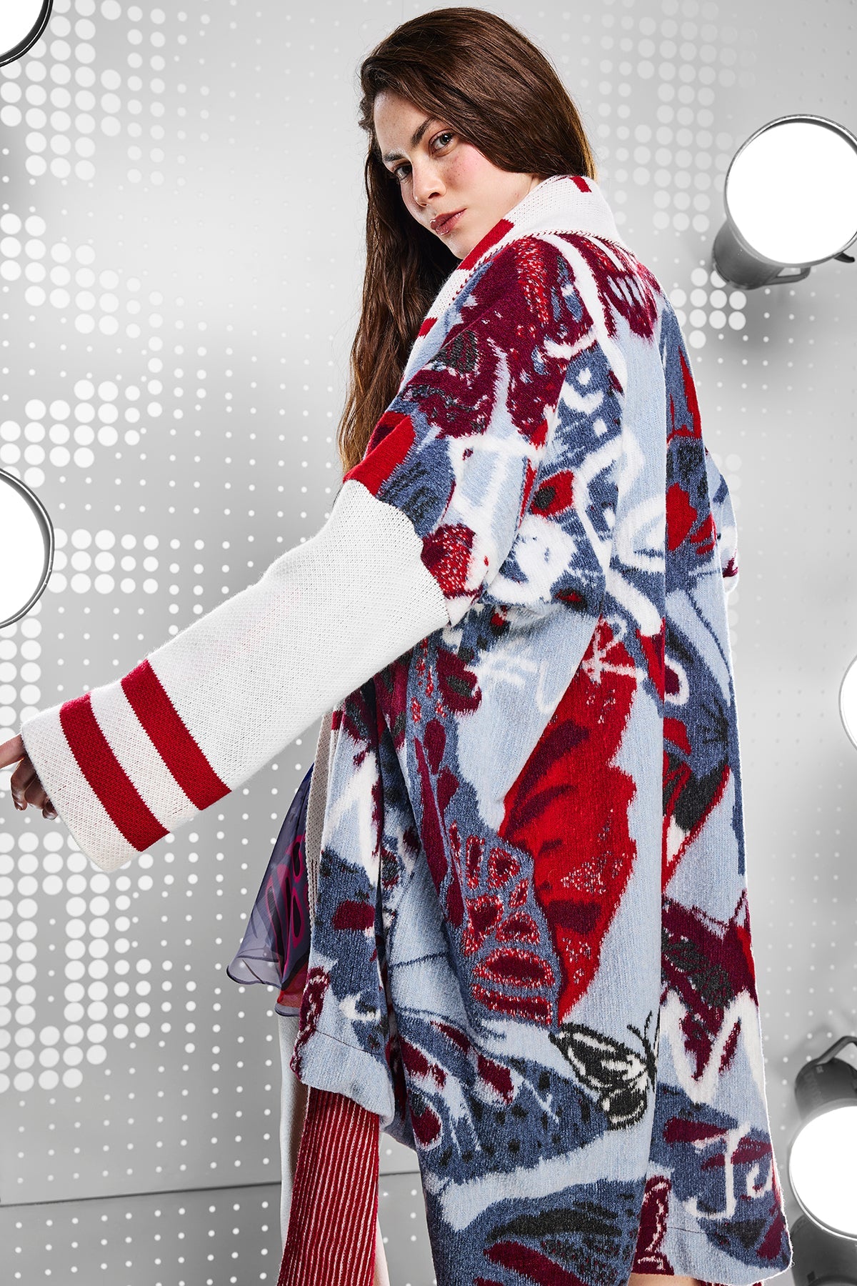 Multi Color Cardigan 15438