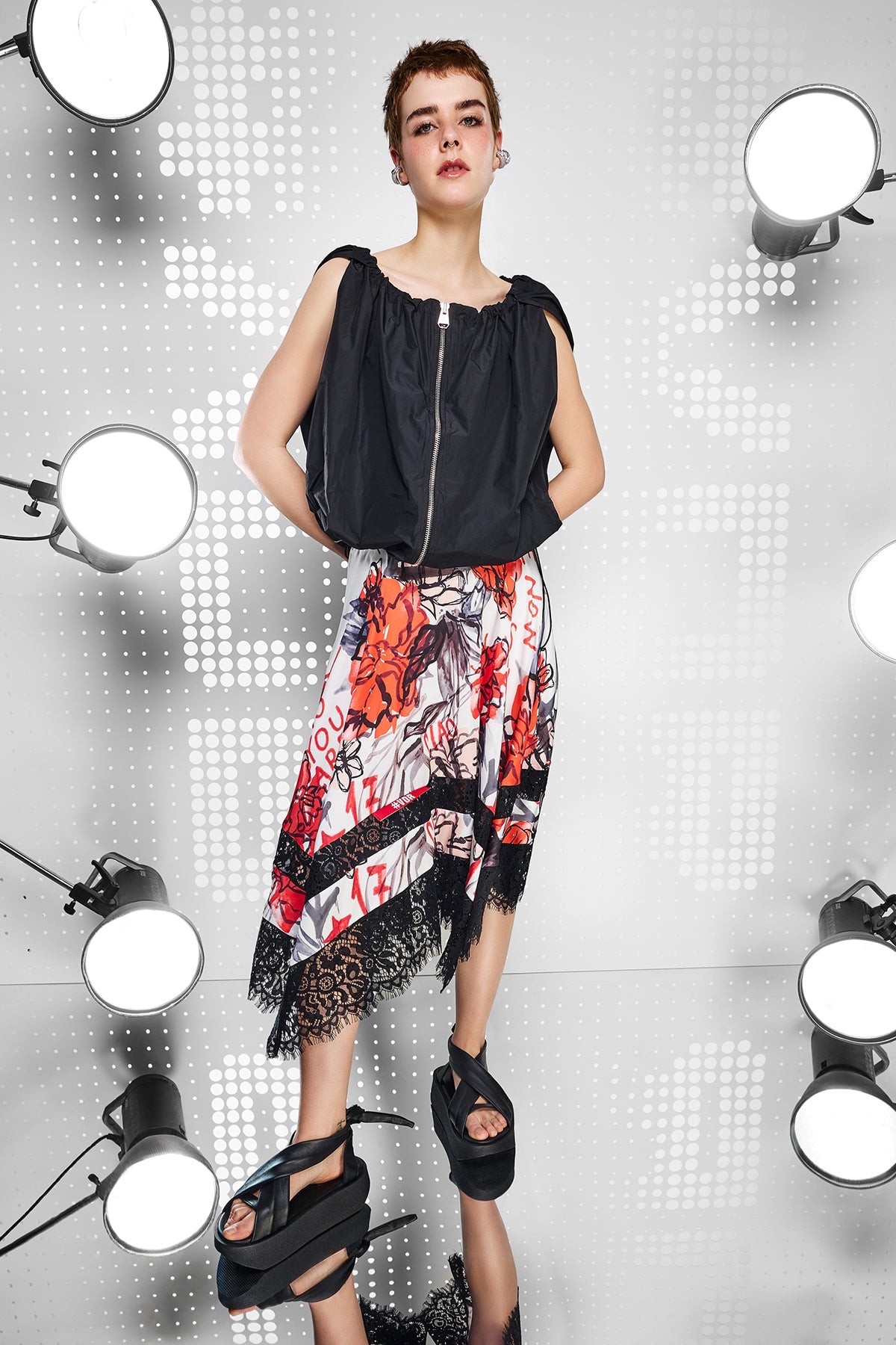 Multi Color Skirt 15473