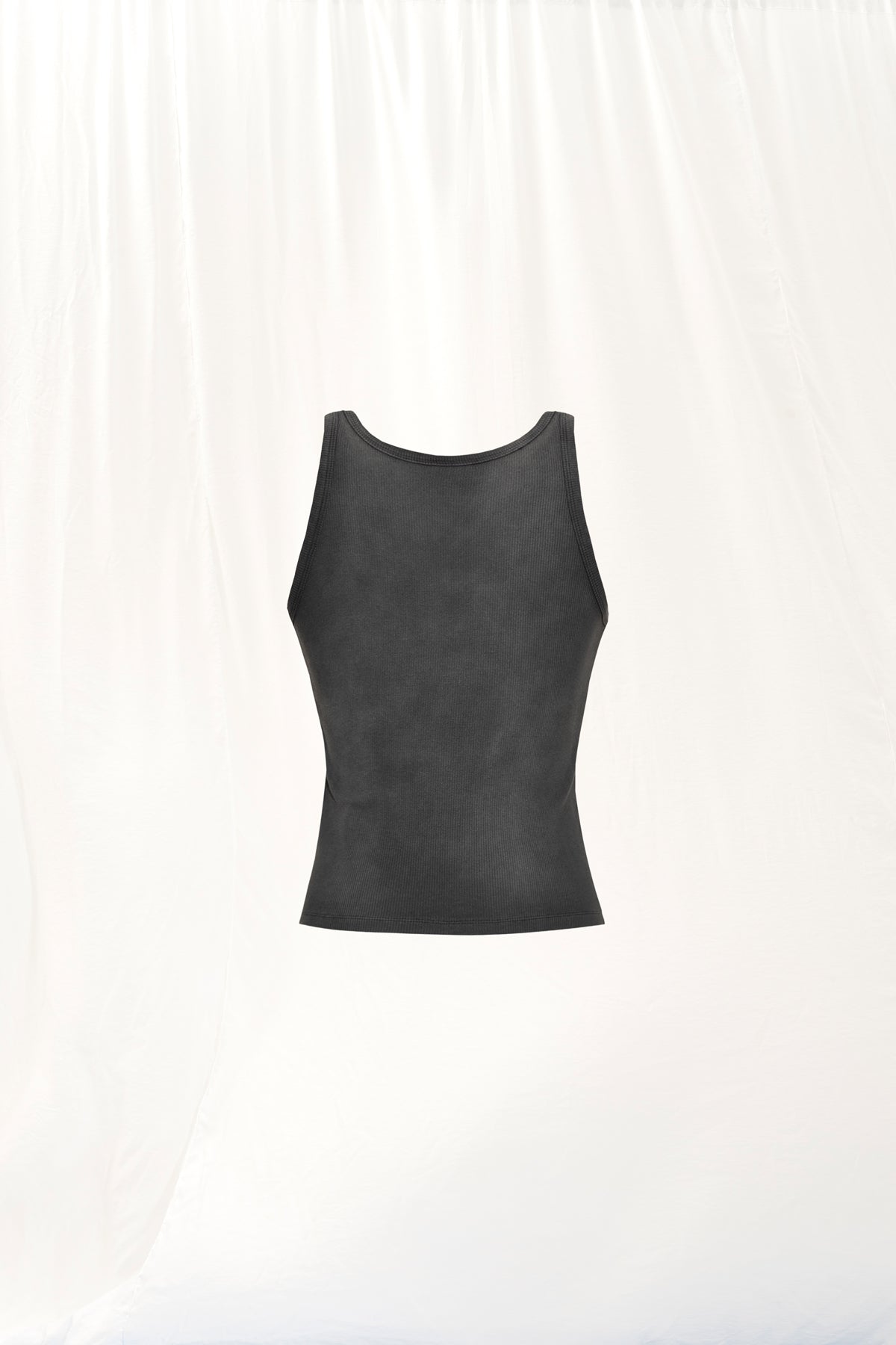 Black Washed-effect Tank Top 17017