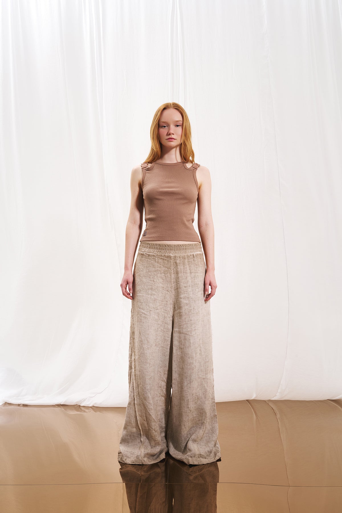 Mink Ribbed Tank Top 17019