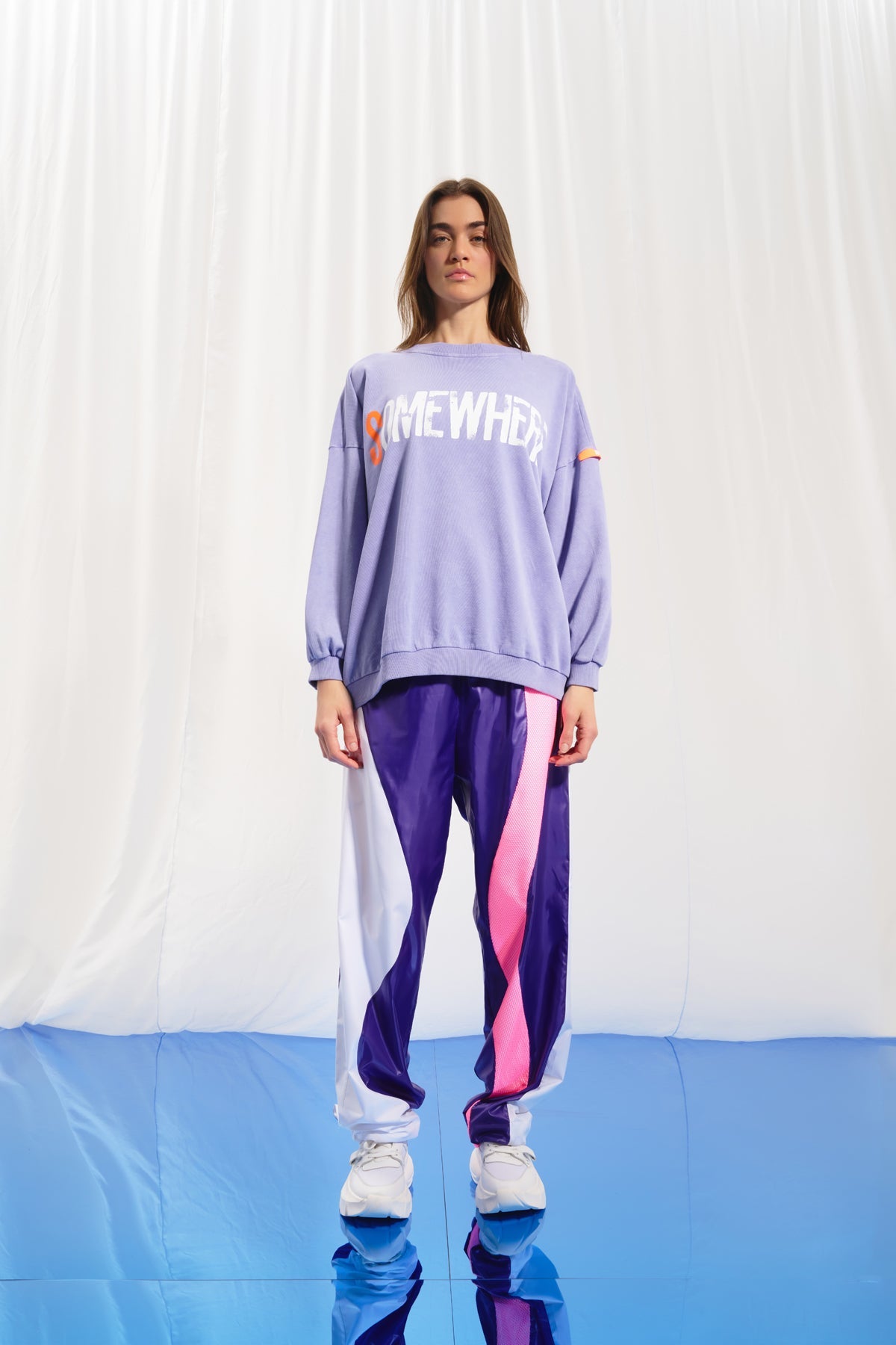 Lilac Print Sweatshirt 17044