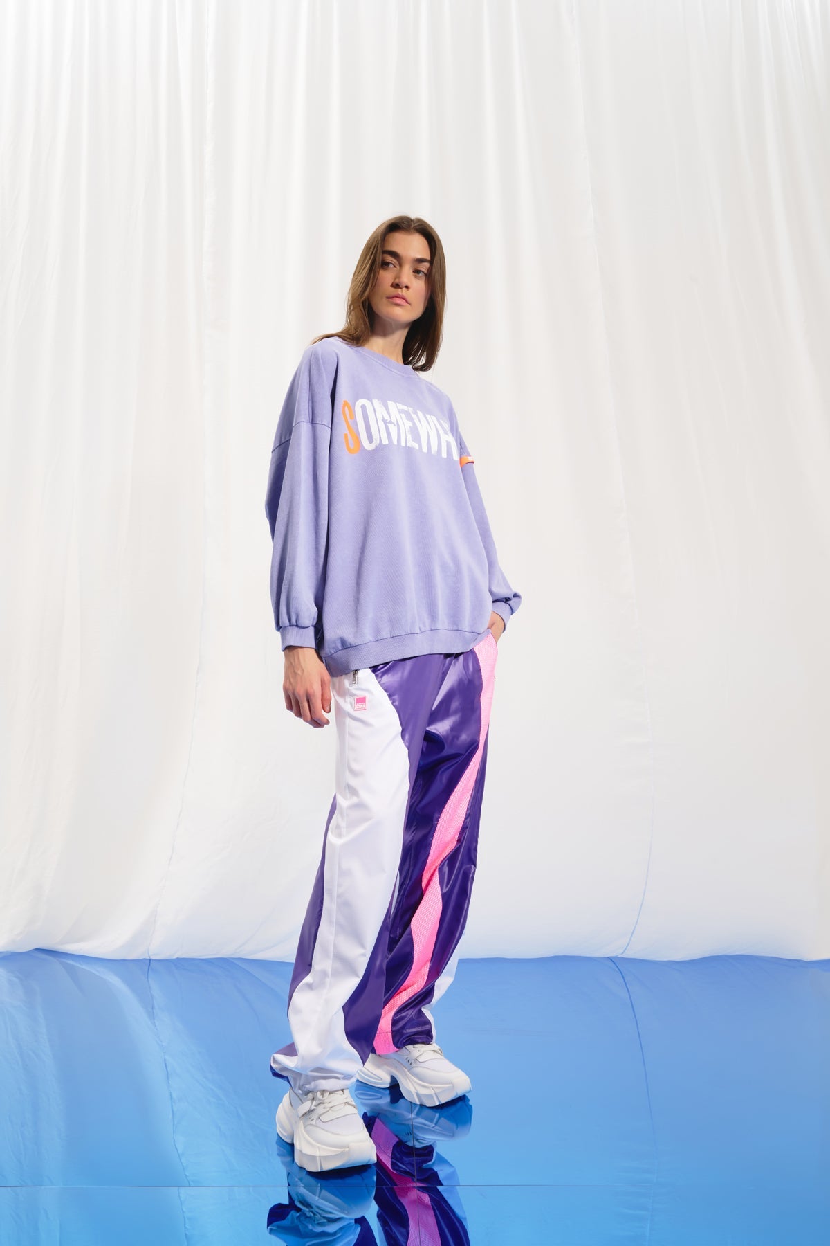 Lilac Print Sweatshirt 17044