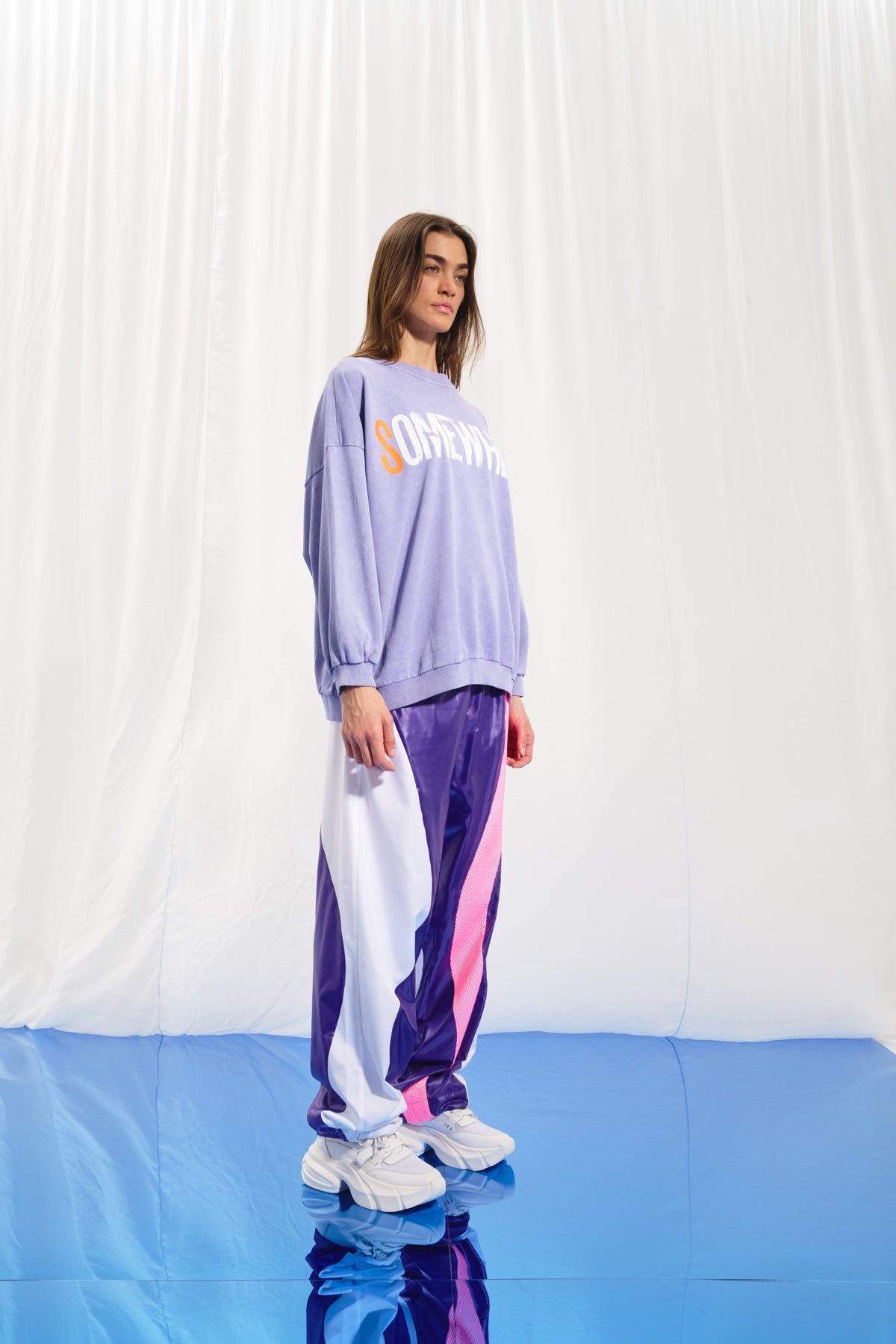Lilac Print Sweatshirt 17044