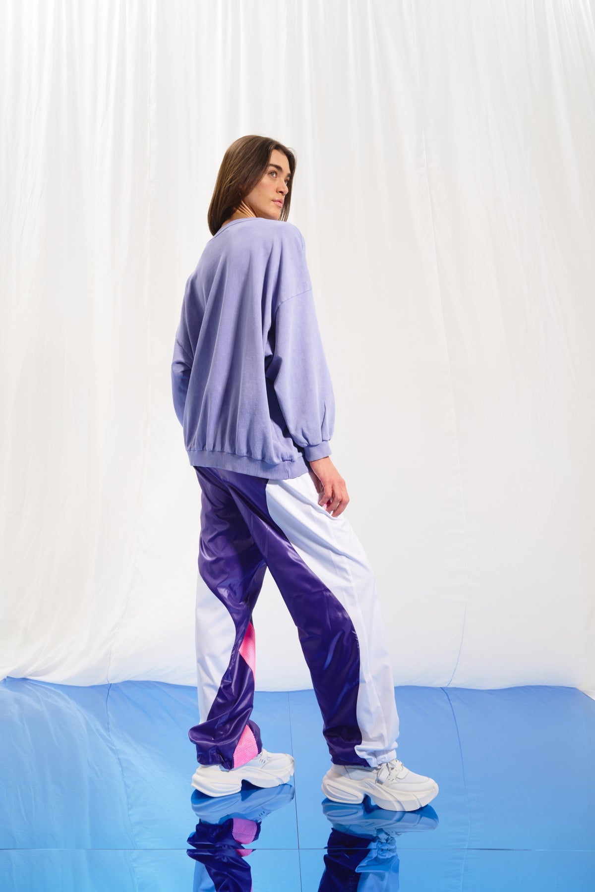 Lilac Print Sweatshirt 17044