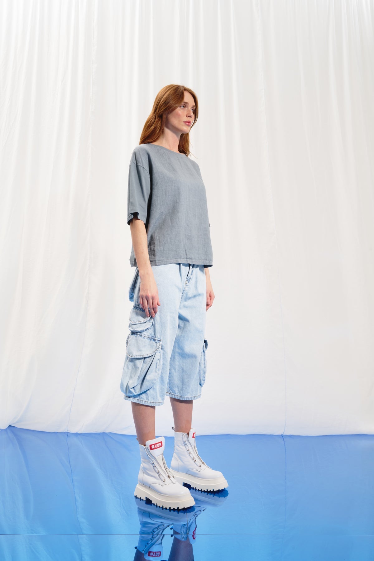 Grey Linen T-shirt 17096