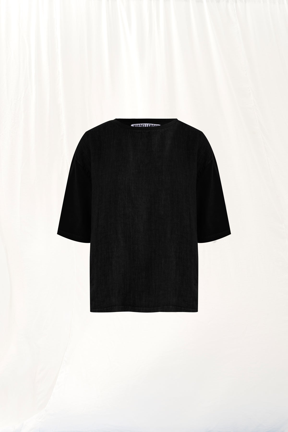 Black Linen T-shirt 17096