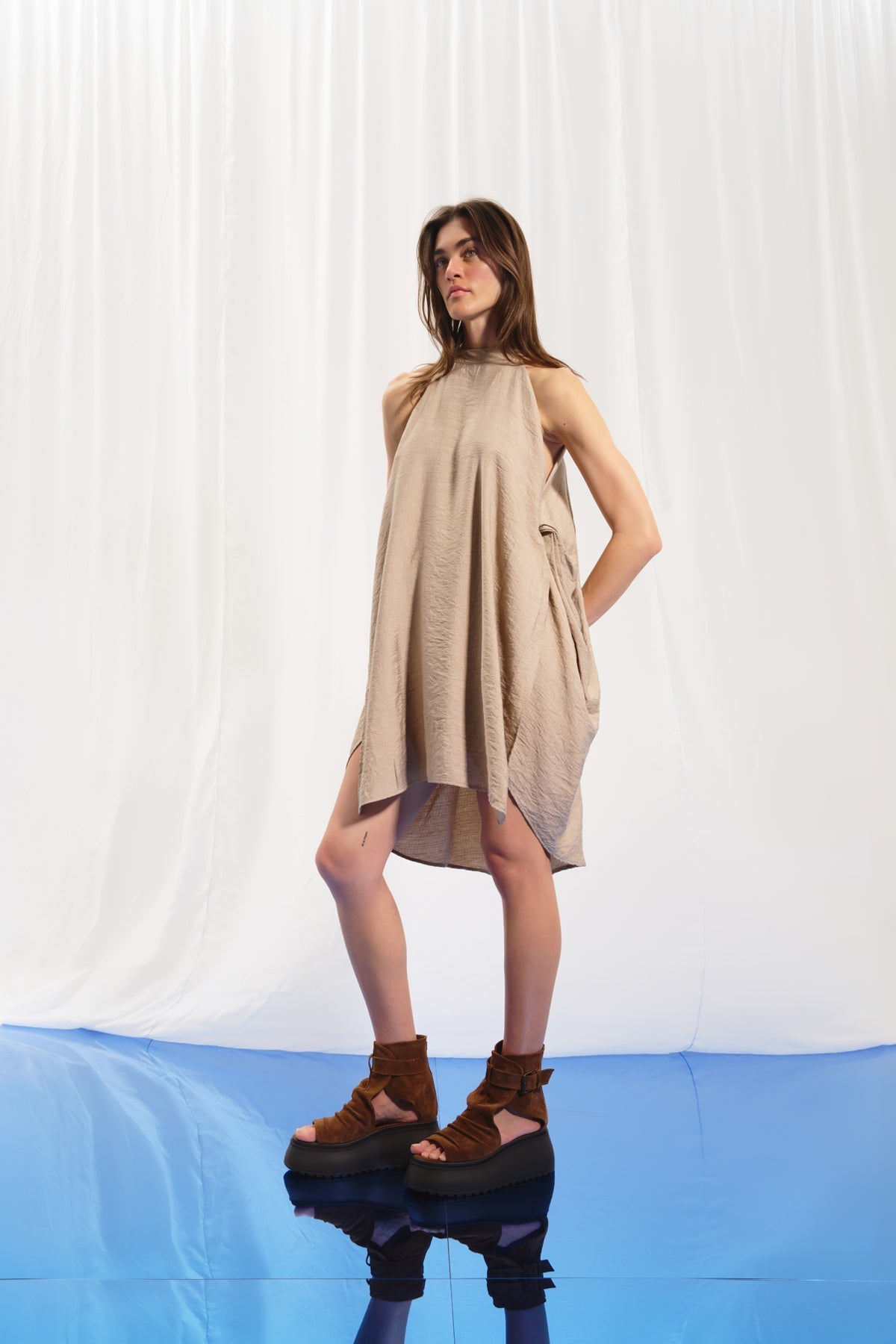 Mink Halter-neck Dress 17100