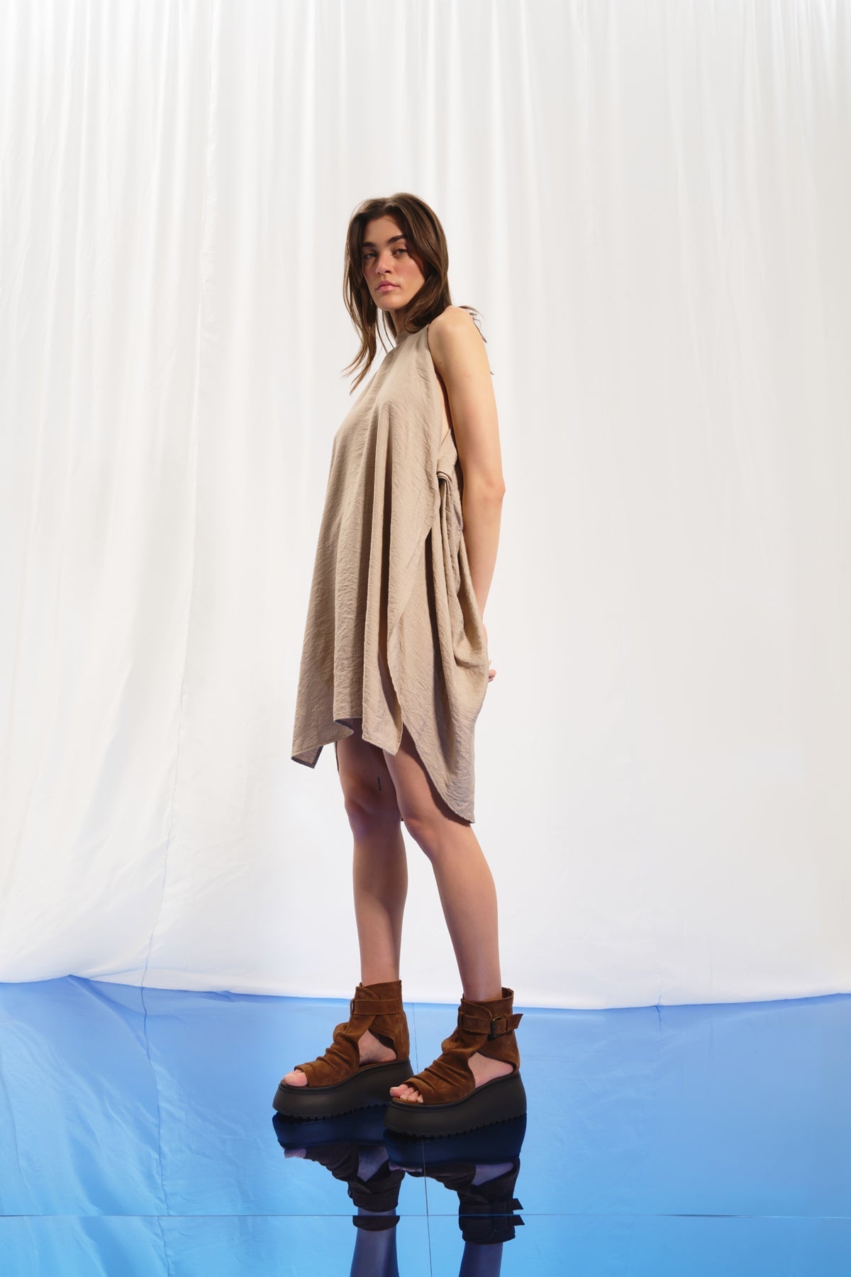 Mink Halter-neck Dress 17100
