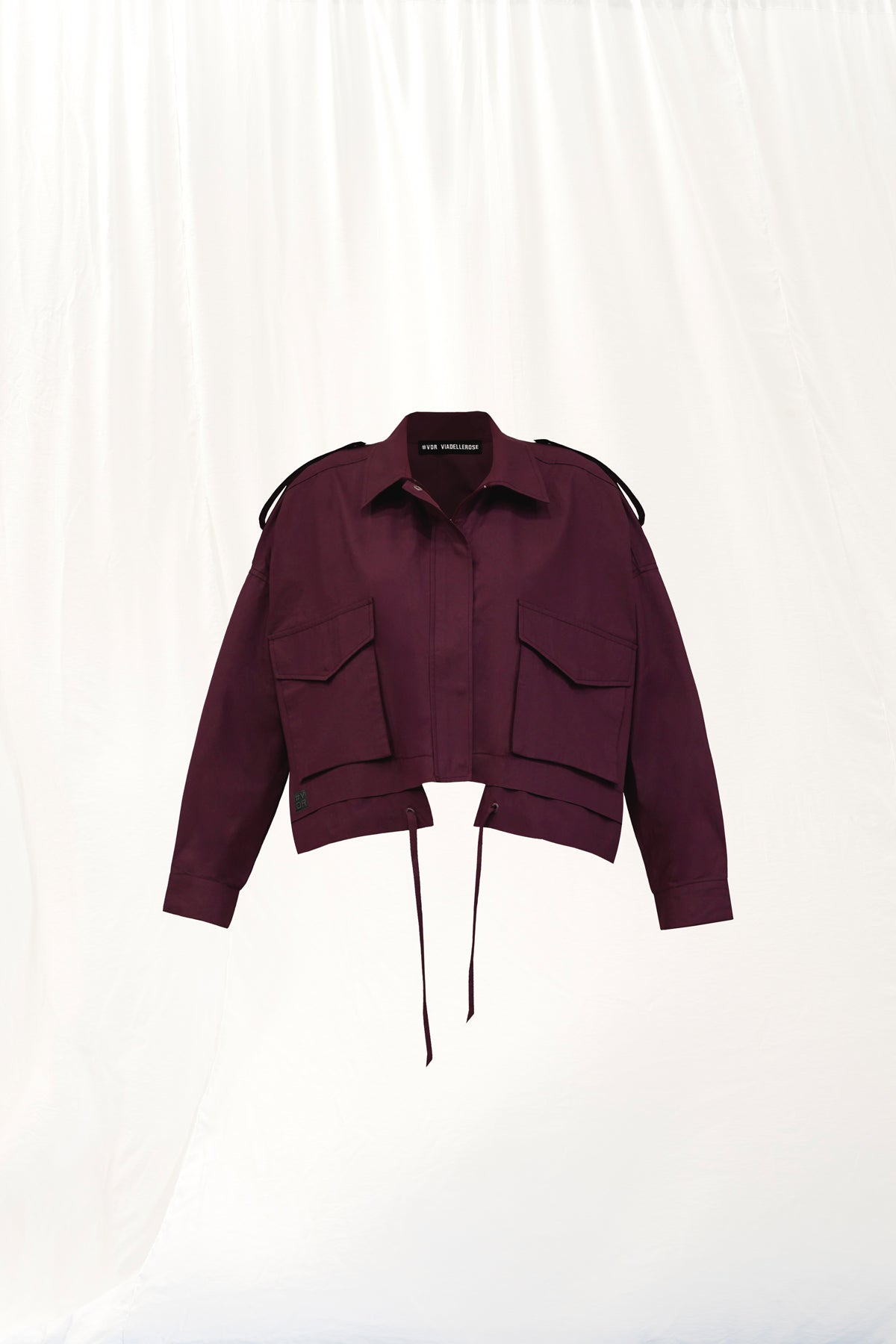 Burgundy Crop Jacket 17127