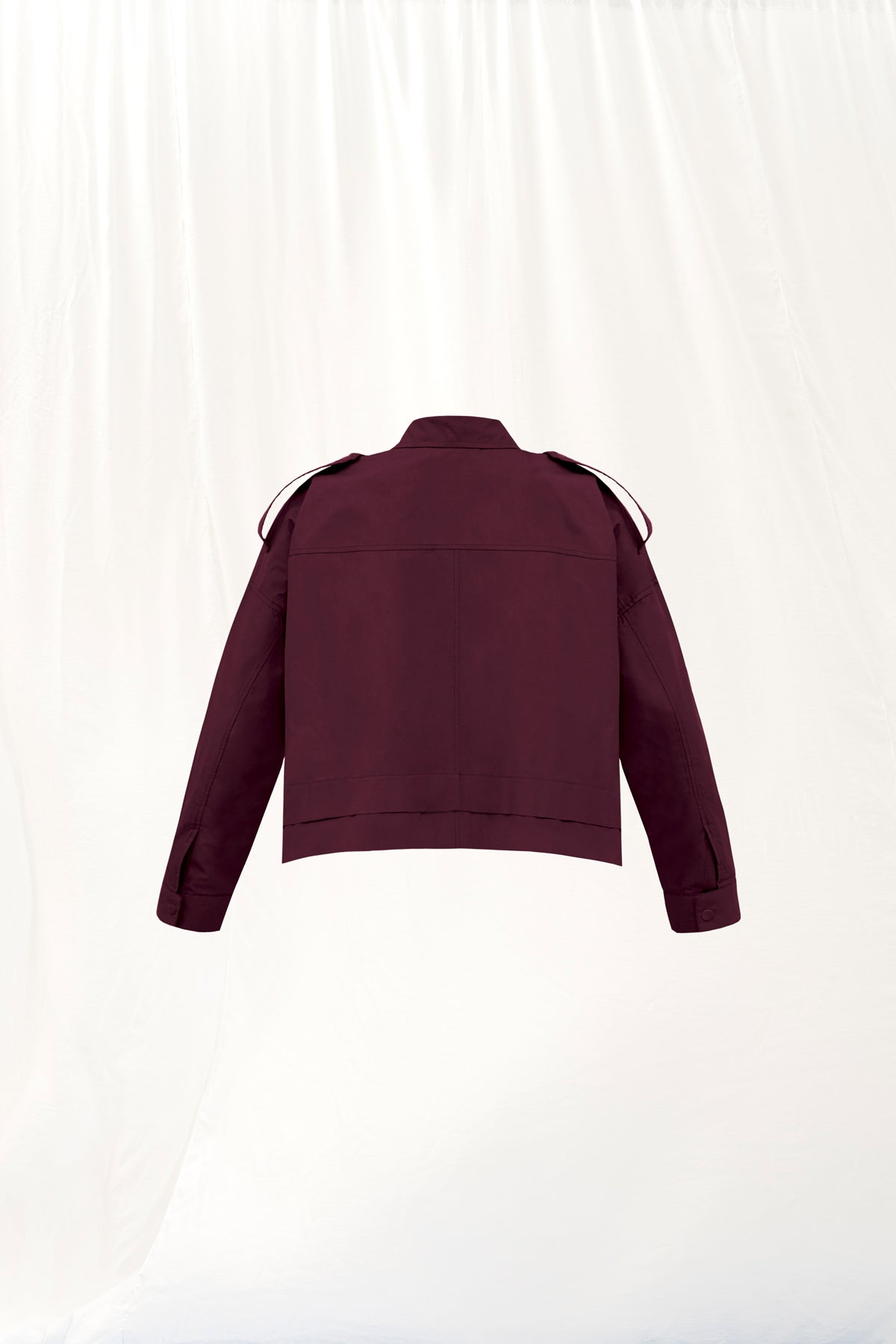 Burgundy Crop Jacket 17127