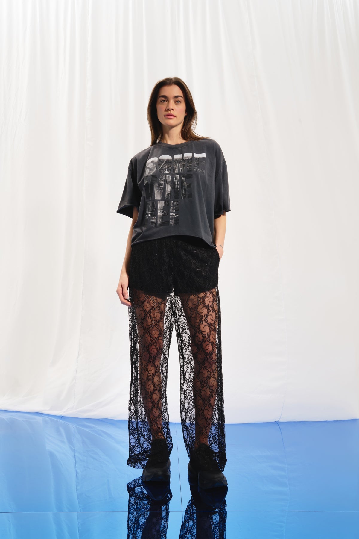 Black Lace Trousers 17142