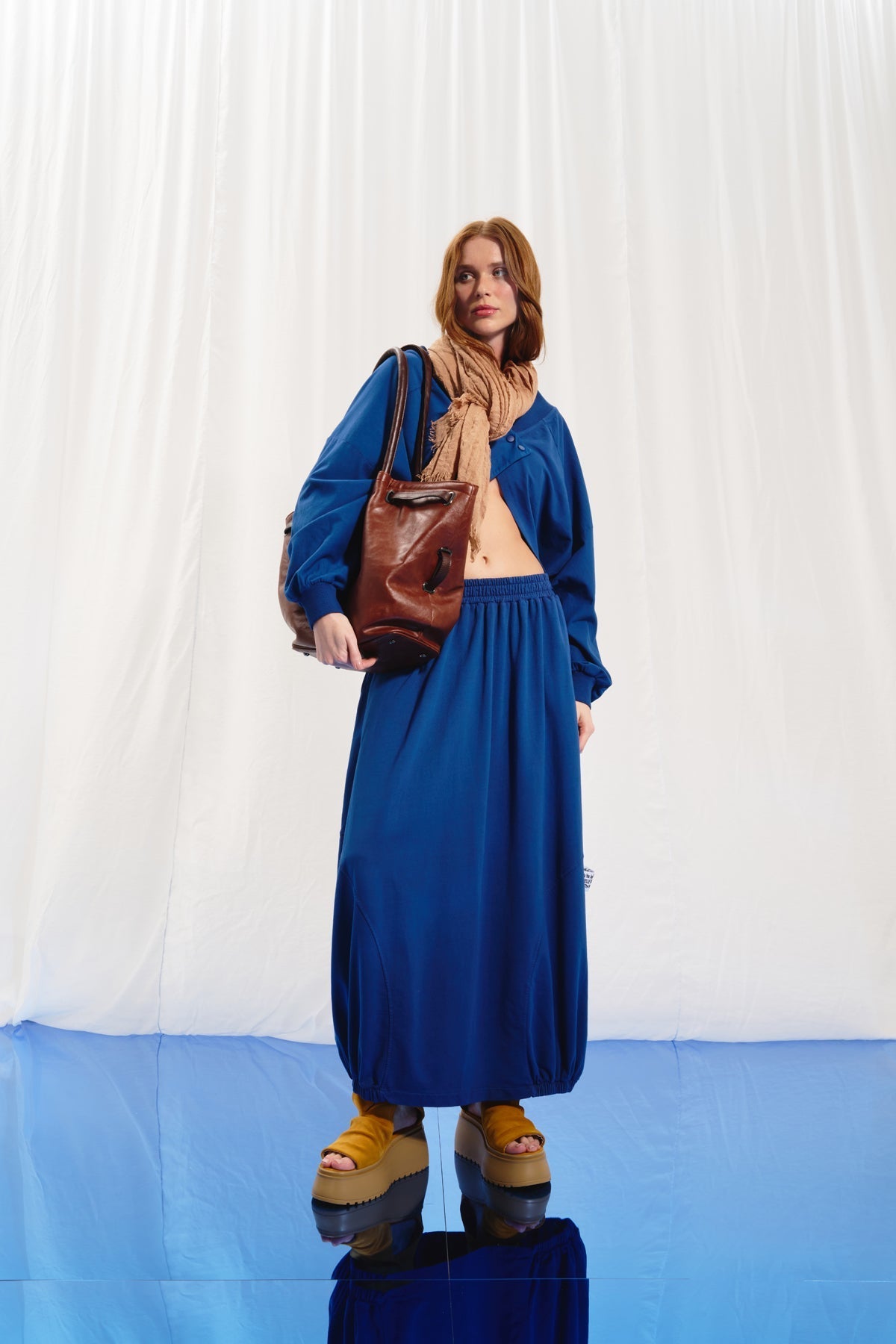 Blue Buttoned Sweatshirt 17150