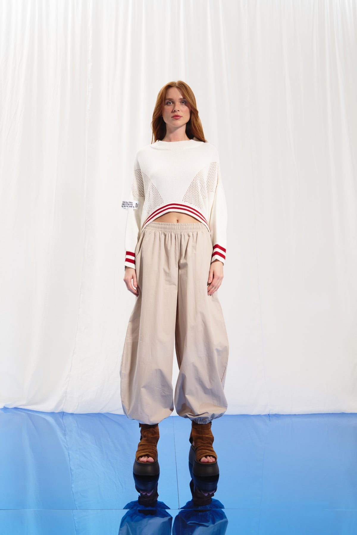 Off White Batwing Knit Sweater 17179