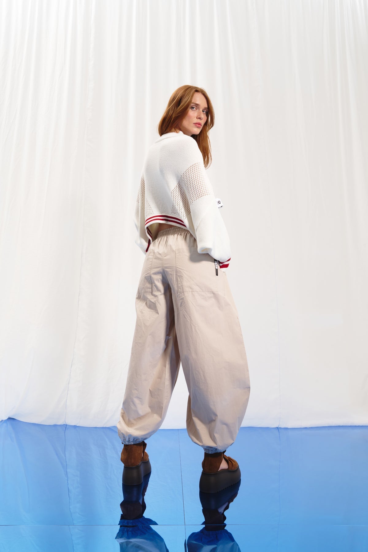 Off White Batwing Knit Sweater 17179