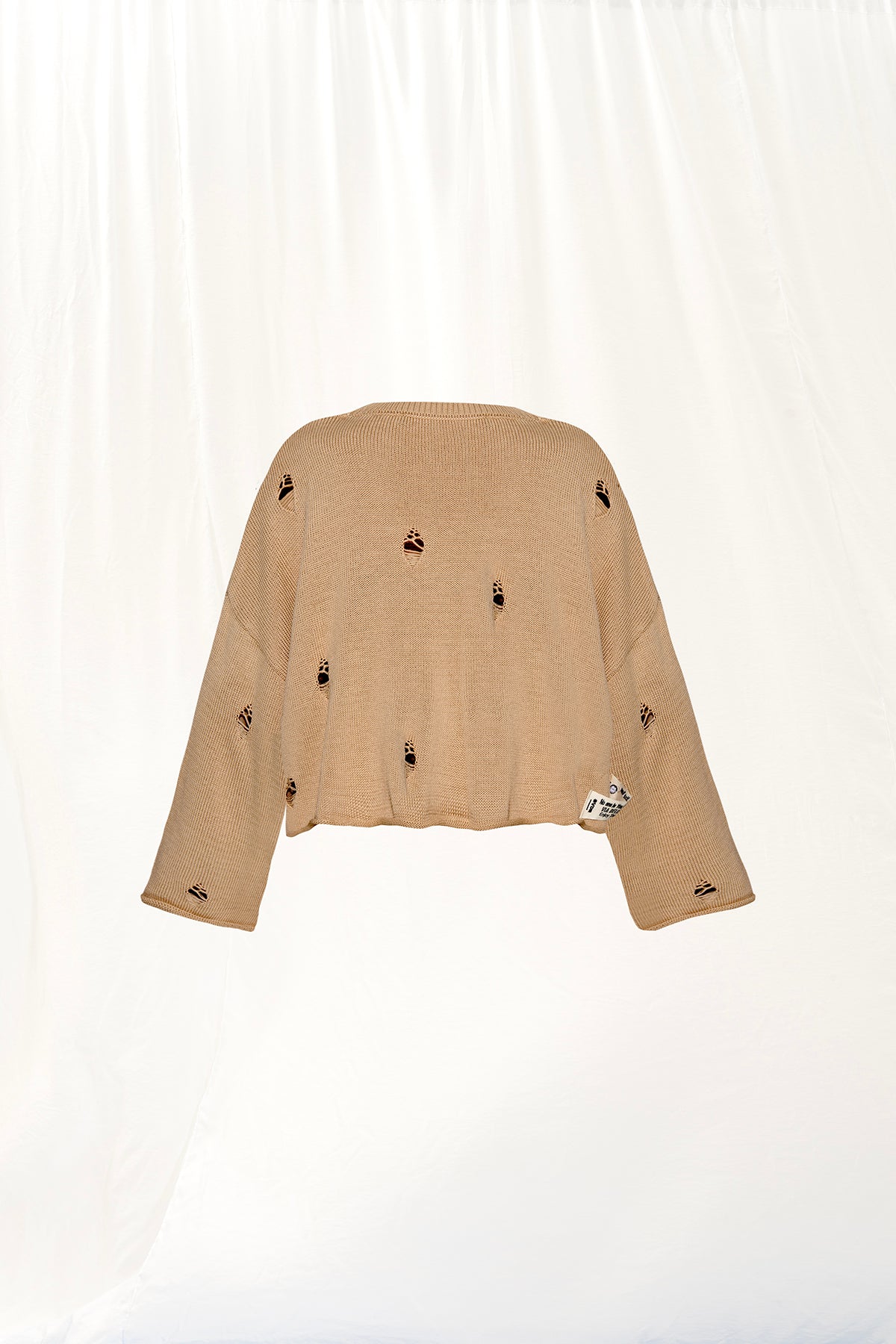 Mink Slogan Print Knit Sweater 17181